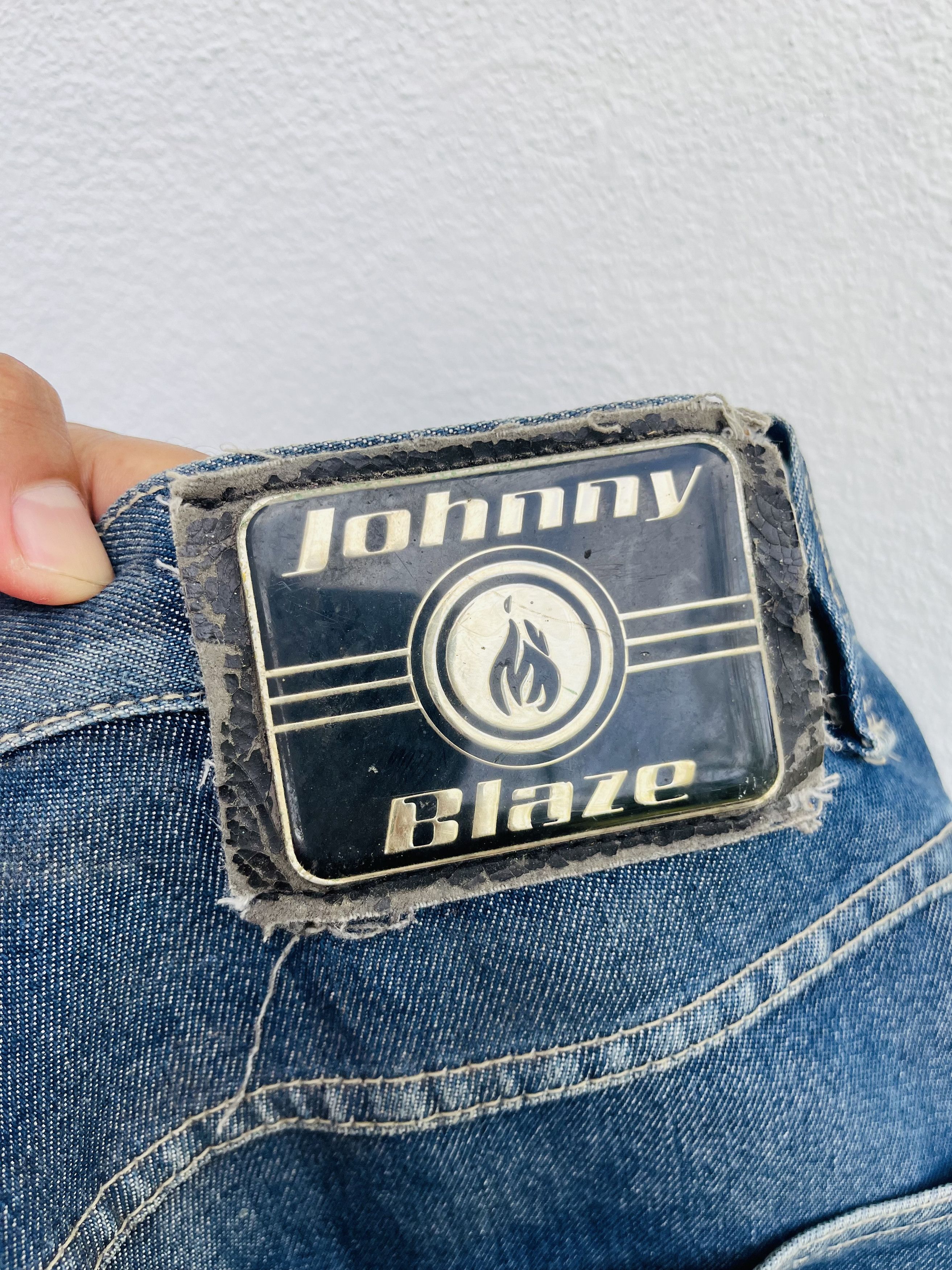 Japanese Brand Vintage Johnny Blaze Hip Hop Streetwear Fashion Style Size US 36 / EU 52 - 14 Thumbnail