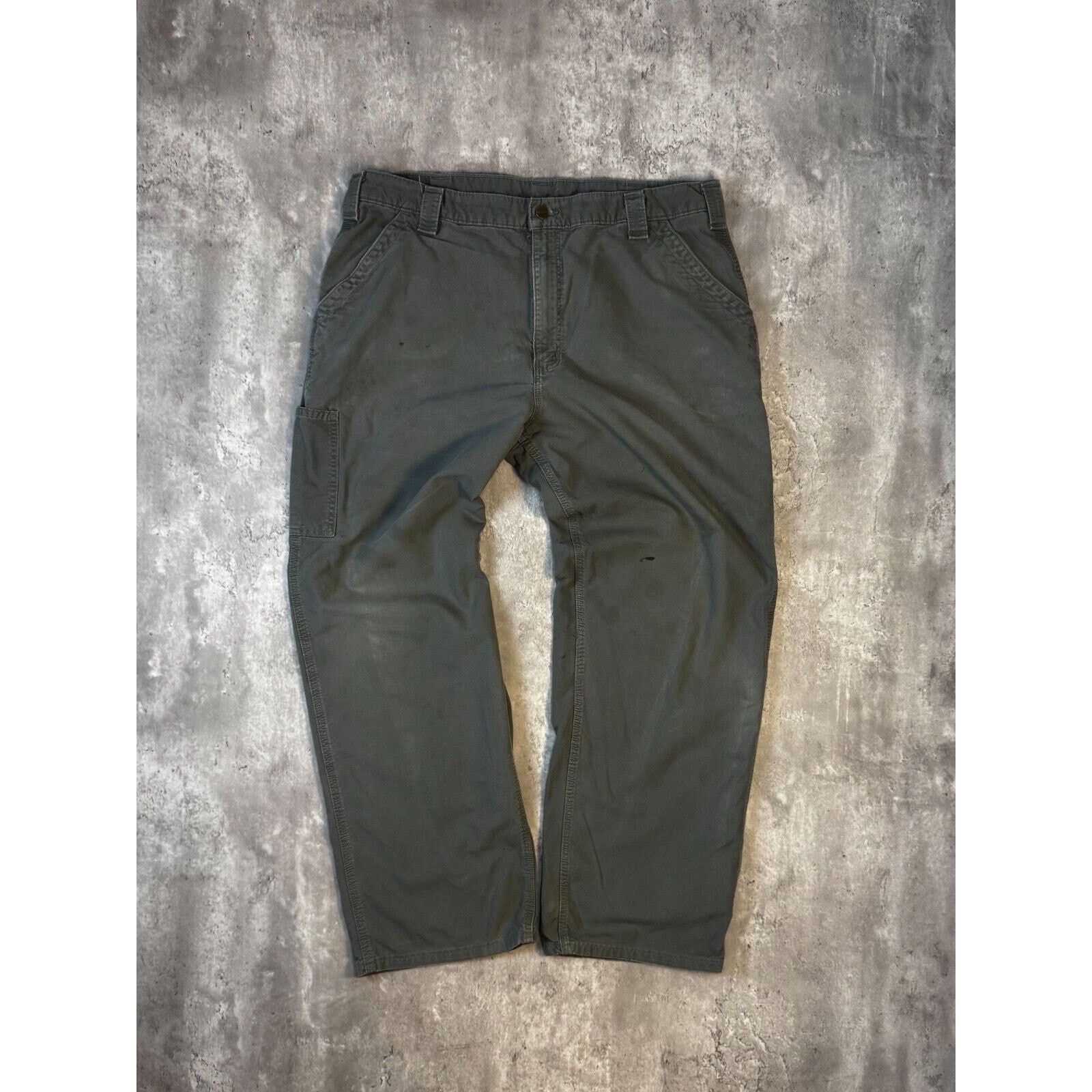 Carhartt Carhartt Dungaree Fit Canvas Workwear Carpenter Pants Sz 39 Size US 39 - 1 Thumbnail