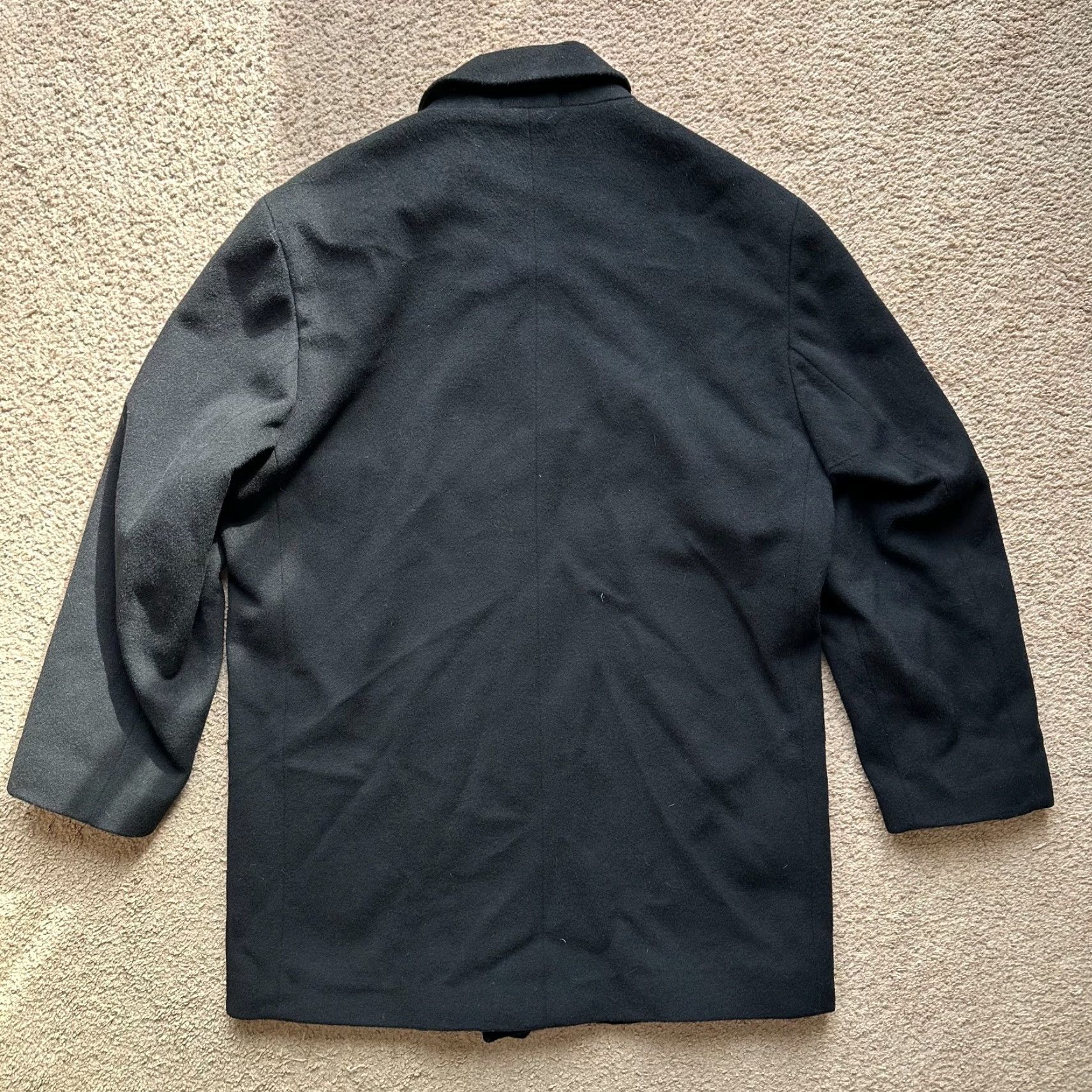 CLOSED Mens Wool Coat 42 Regular Button Close Black Point Collar Pockets Jacket Size US XS / EU 42 / 0 - 2 Thumbnail
