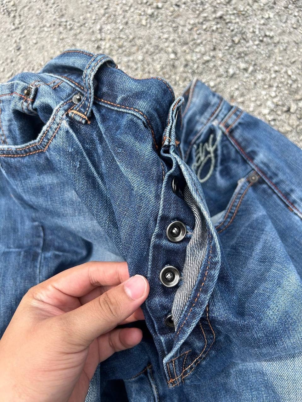 Christian Audigier × Ed Hardy × Vintage Ed hardy Embroidered Skull Denim Jeans Size US 34 / EU 50 - 8 Thumbnail