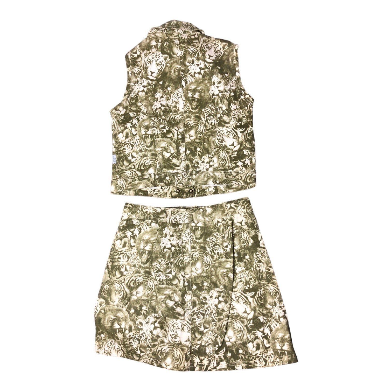 Cop Copine The Cop Copine Tiger Print Denim Set Size ONE SIZE - 5 Thumbnail