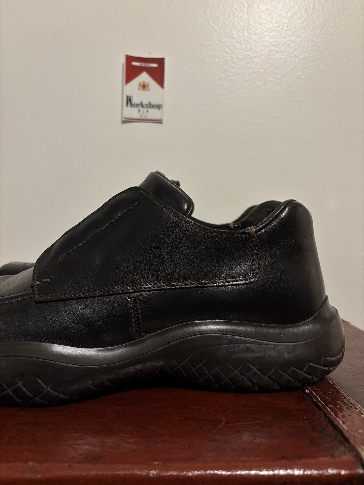 Prada Brown FW1999 Prada Square Toe Derby Vibram Sole Loafers Size US 9.5 / EU 42-43 - 11 Thumbnail