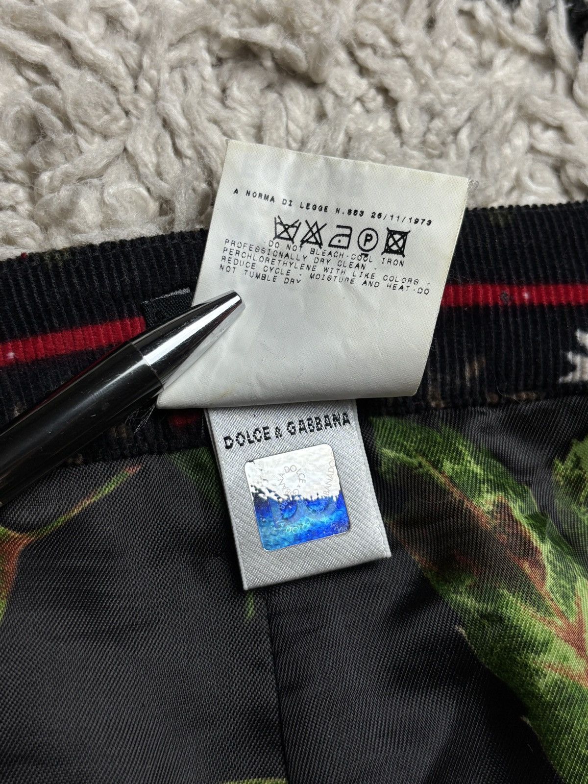Dolce & Gabbana Dolce & Gabbana Vintage Wool Silk Midi Skirt Y2K Size 28" / US 6 / IT 42 - 10 Thumbnail