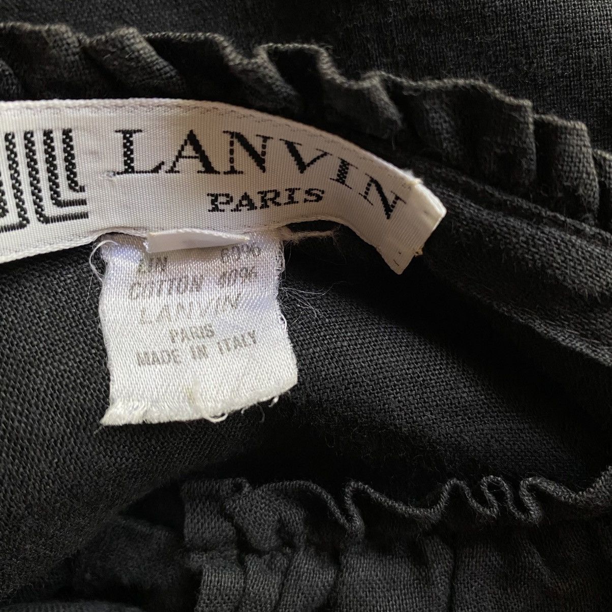 Lanvin LANVIN Black Doll Collar Blouse Size XS / US 0-2 / IT 36-38 - 9 Thumbnail