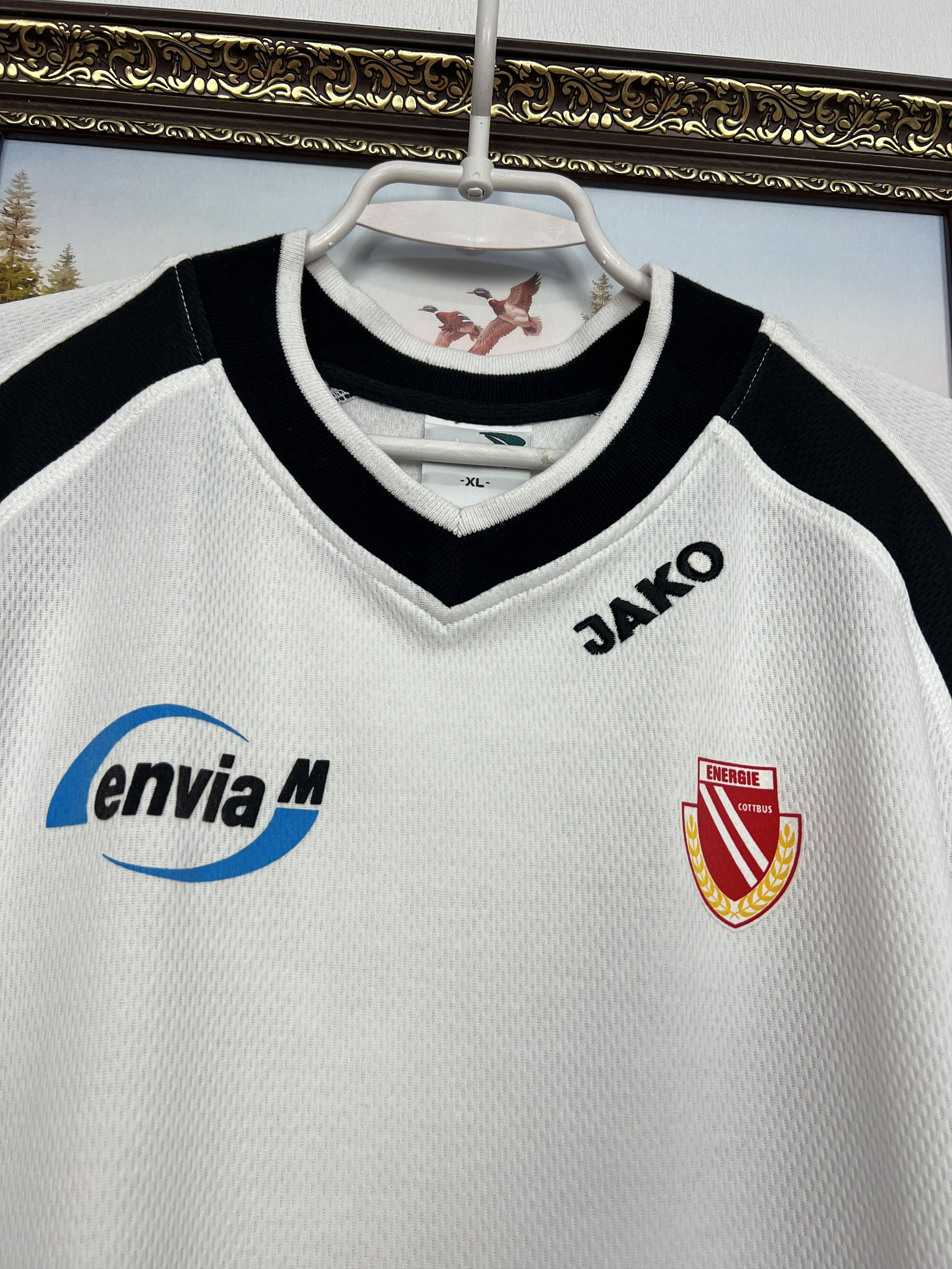 Vintage JAKO Energie Cottbus Football Train Shirt Soccer Jersey Size US XL / EU 56 / 4 - 3 Thumbnail