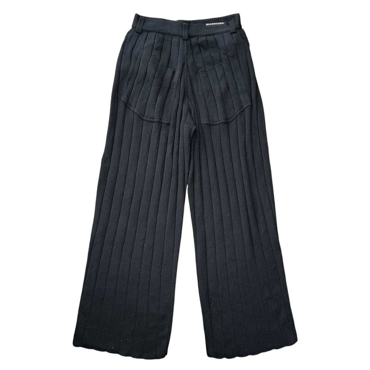Balenciaga BALENCIAGA 2022SS Silk Ribs Knit Large Baggy Pants Size US 29 - 12 Thumbnail