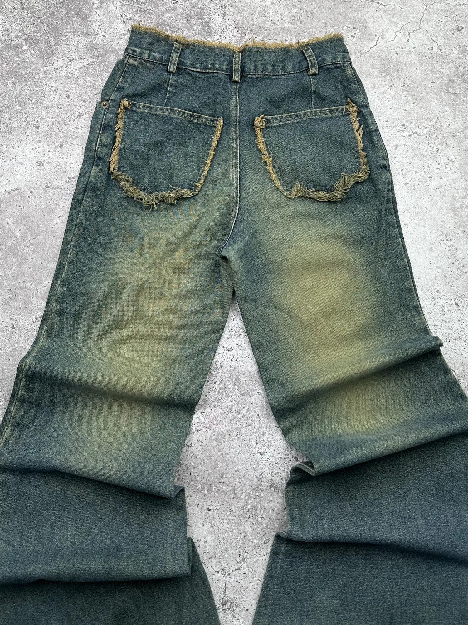 Japanese Brand Vintage Faded Flare Jeans C342(V617) Size 25" / US 0 / IT 36 - 11 Thumbnail