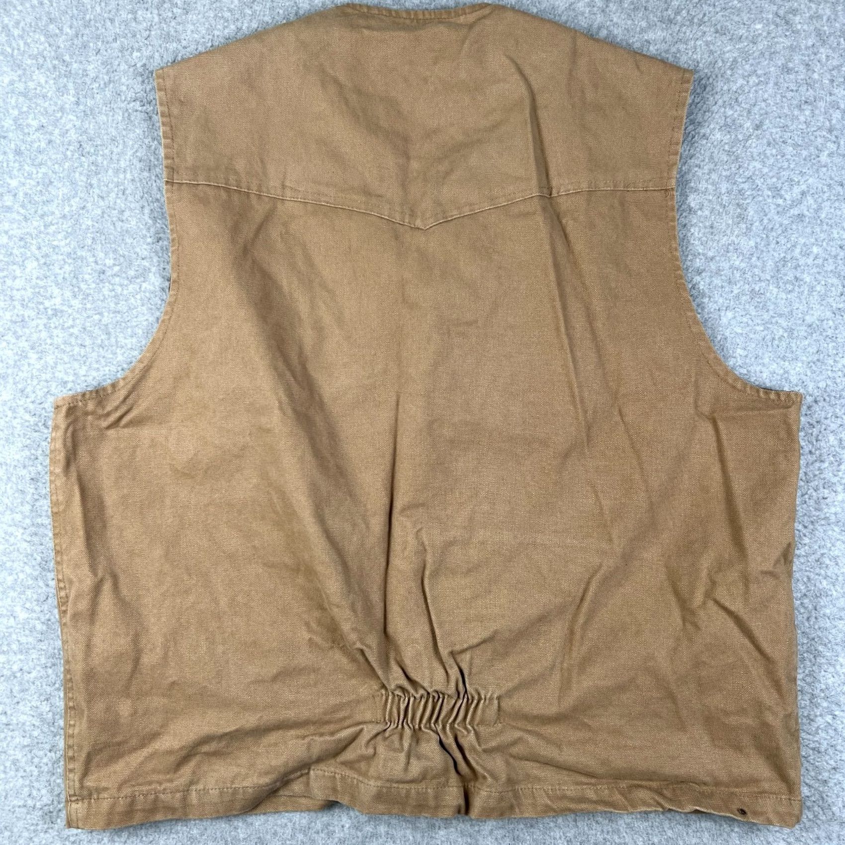 Vintage Wyoming Traders Bronco Vest Canvas Snap Button XL Men Beige Western Rodeo Cowboy Size US XL / EU 56 / 4 - 2 Thumbnail