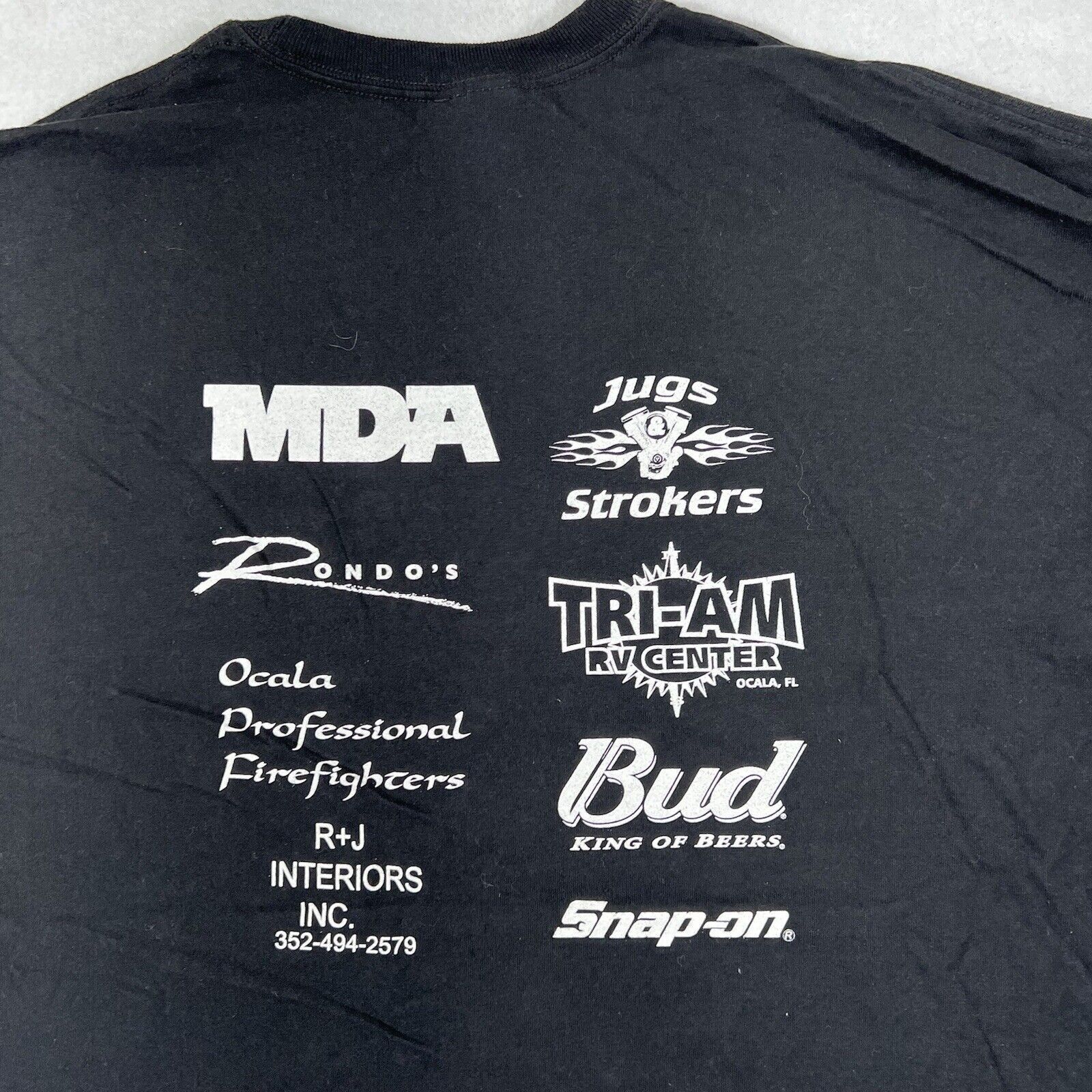 Hanes Vintage Ocala Bike Fest 2006 XL Black Graphic T Shirt Size US XL / EU 56 / 4 - 10 Thumbnail