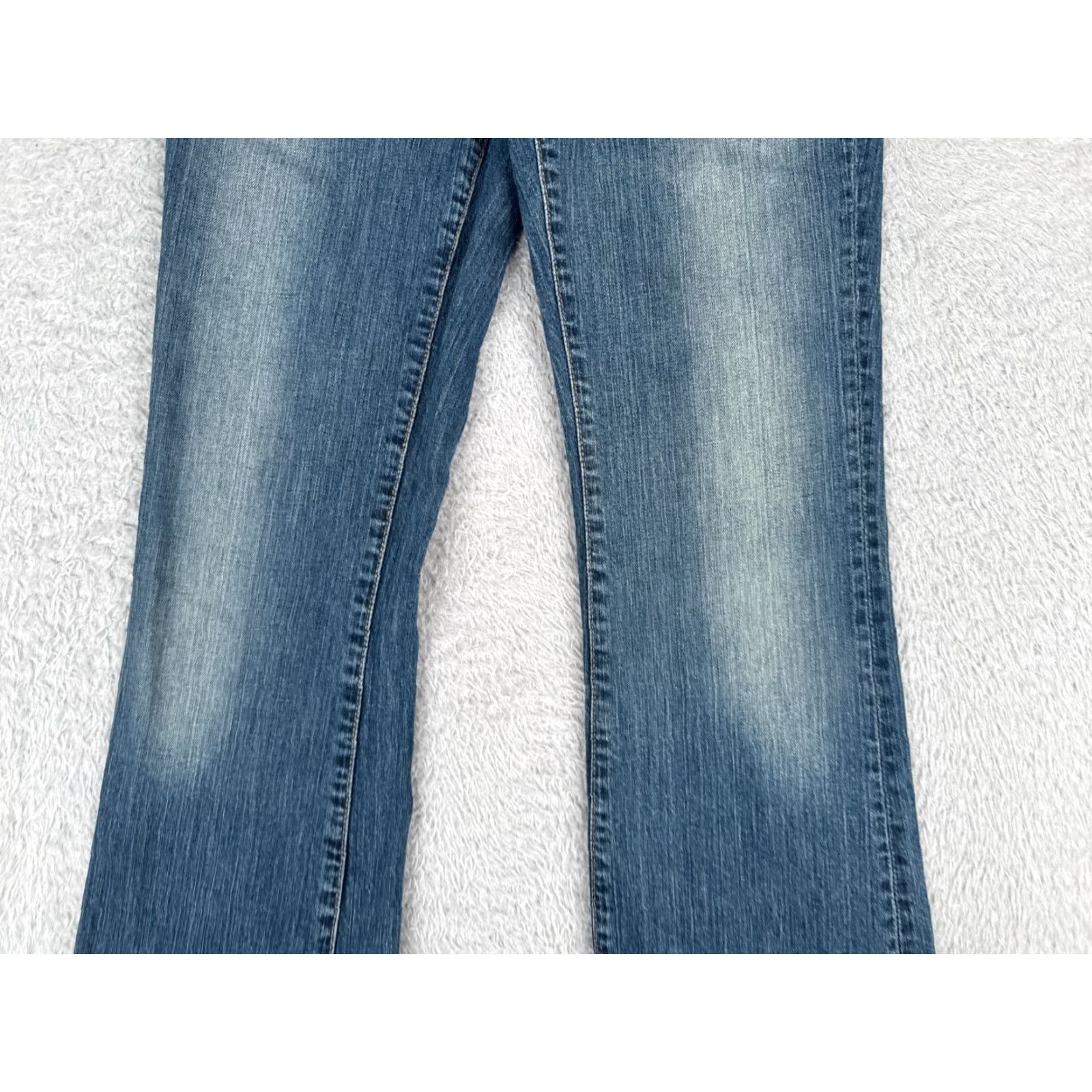 Gap VINTAGE Gap Jeans Womens Blue Bootcut Long And Lean 27x32 Jeans Distressed 100% Cotton Relaxed Regular US Made 2 XS? Size 26" / US 2 / IT 38 - 3 Thumbnail