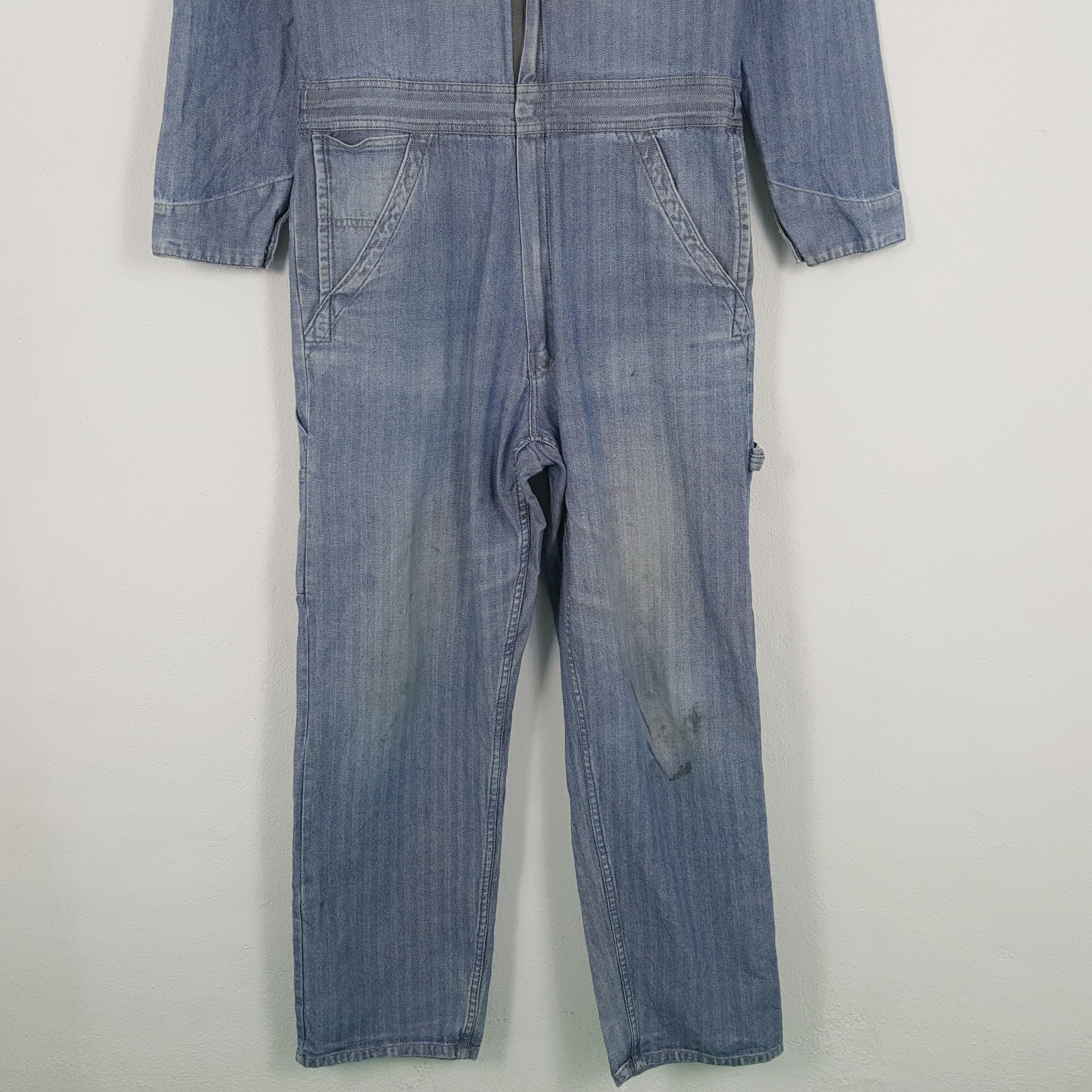 Dickies × Stussy × Vintage Vintage DICKIES x Stussy Streetwear Custom Coverall Jacket Size US M / EU 48-50 / 2 - 6 Thumbnail