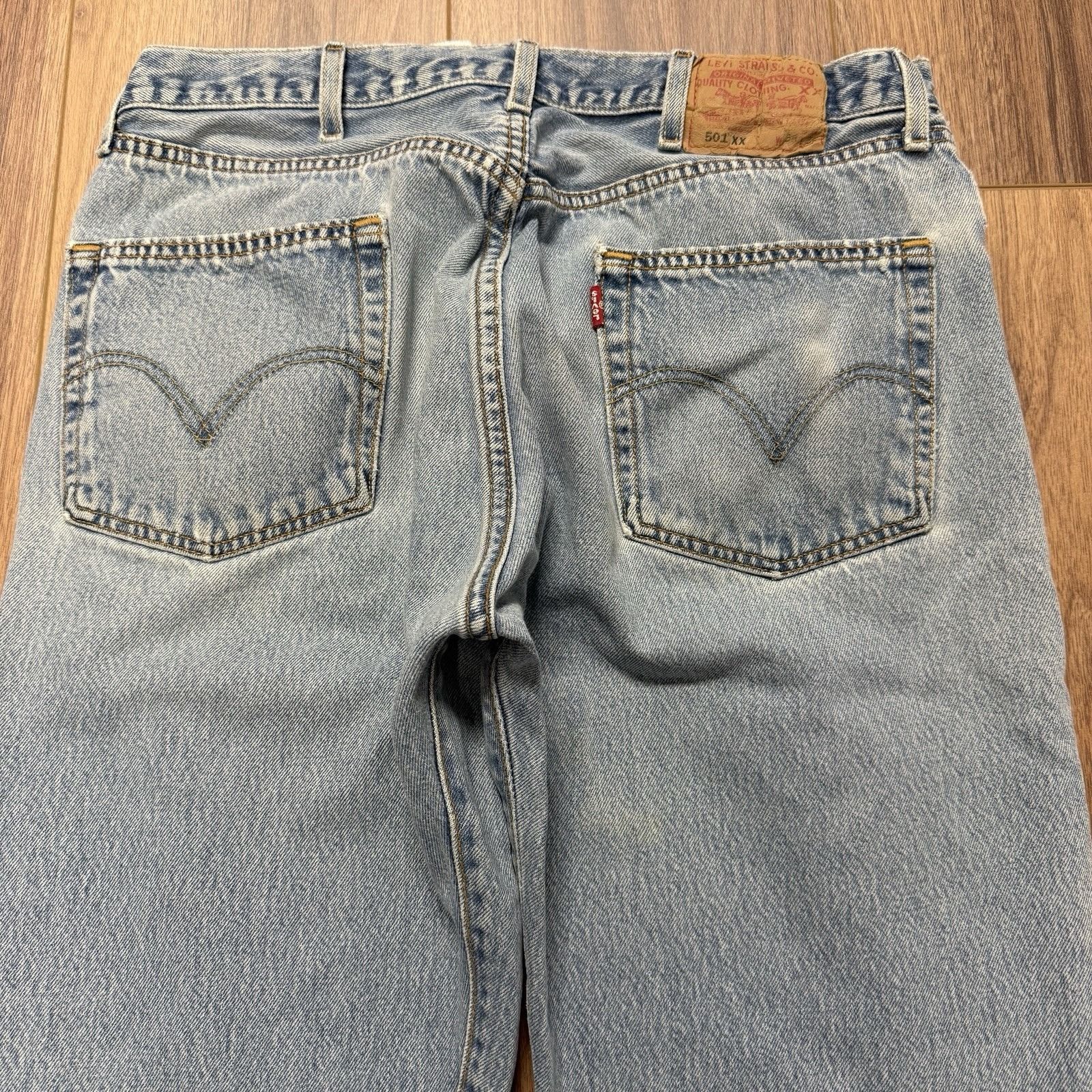 Levi's Levi's 501xx Jeans Mens Size 38x36 (32x30.5) Light Wash Deni Size US 38 / EU 54 - 9 Thumbnail