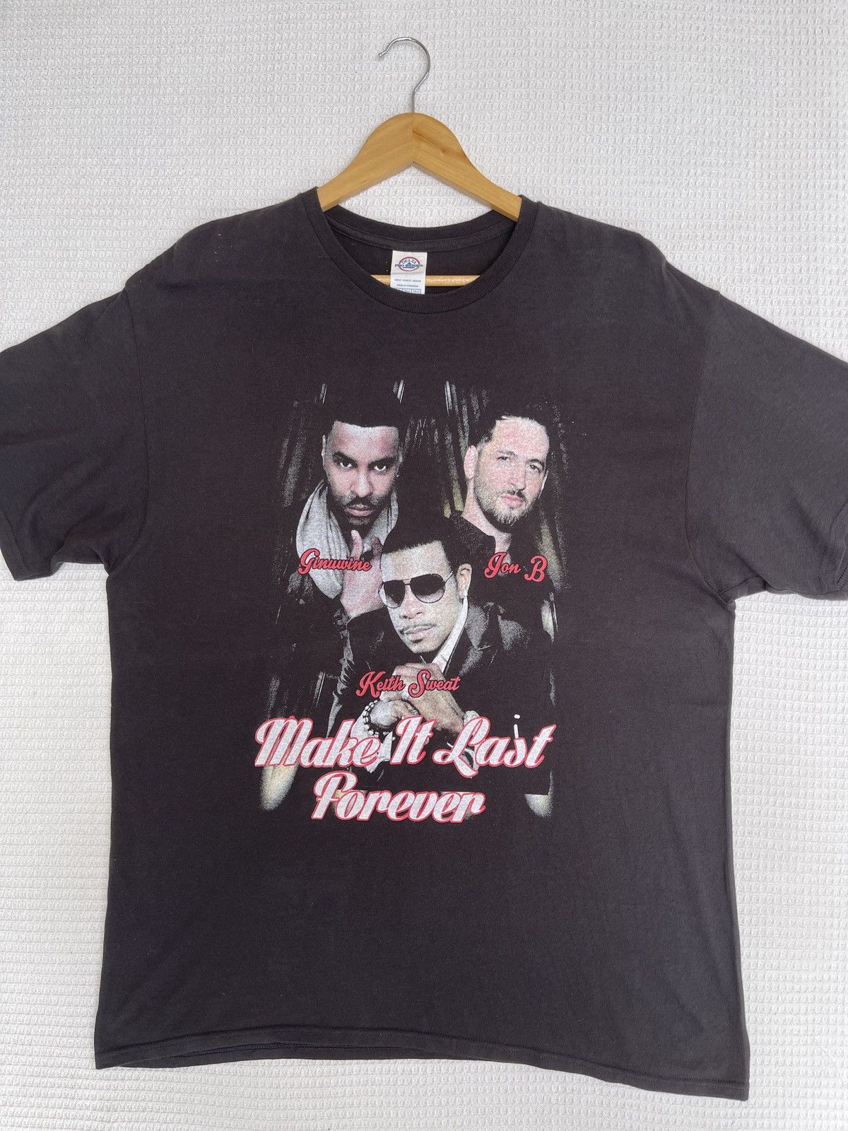 Band Tees × Rap Tees × Vintage Last Drop🔥Vtg Make It Last Forever Song By KEITH SWEAT Tee Size US XL / EU 56 / 4 - 6 Thumbnail