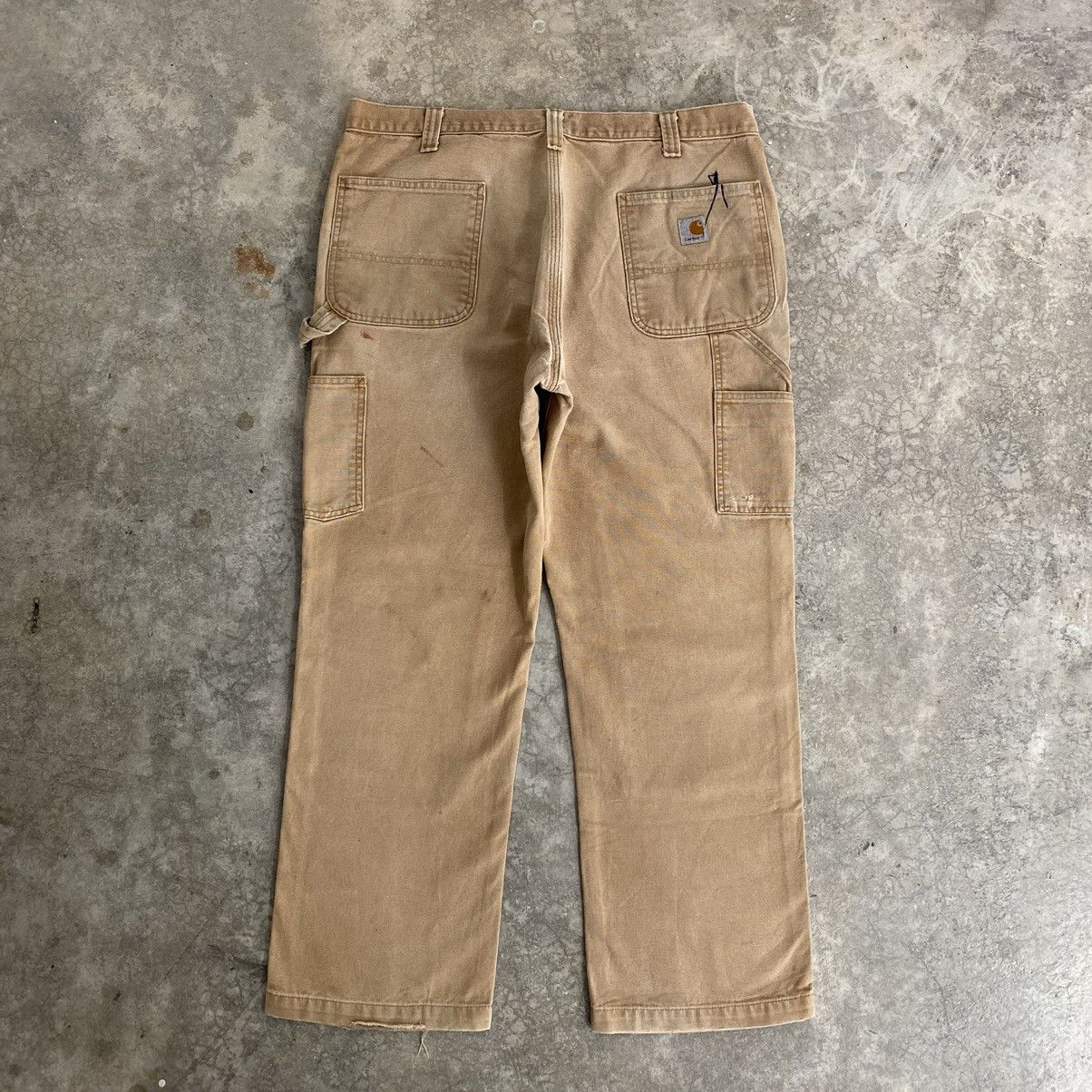 Carhartt VTG Carhartt Double Knee Faded Distressed Carpenter Pants Size US 37 - 18 Thumbnail