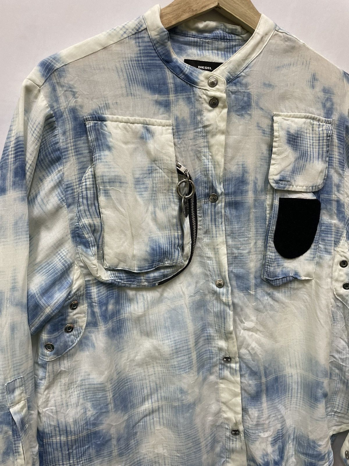 Diesel DIESEL MULTIPOCKET SHIRT CHECKERED Size US XXS / EU 40 - 3 Thumbnail