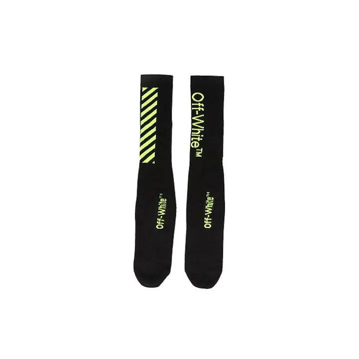 Off-White Black Arrow Pattern Long Socks 0079