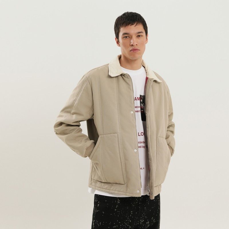 1989 STUDIO 1989 Studio Beige Padded Canvas Jacket Size US XL / EU 56 / 4 - 1 Thumbnail