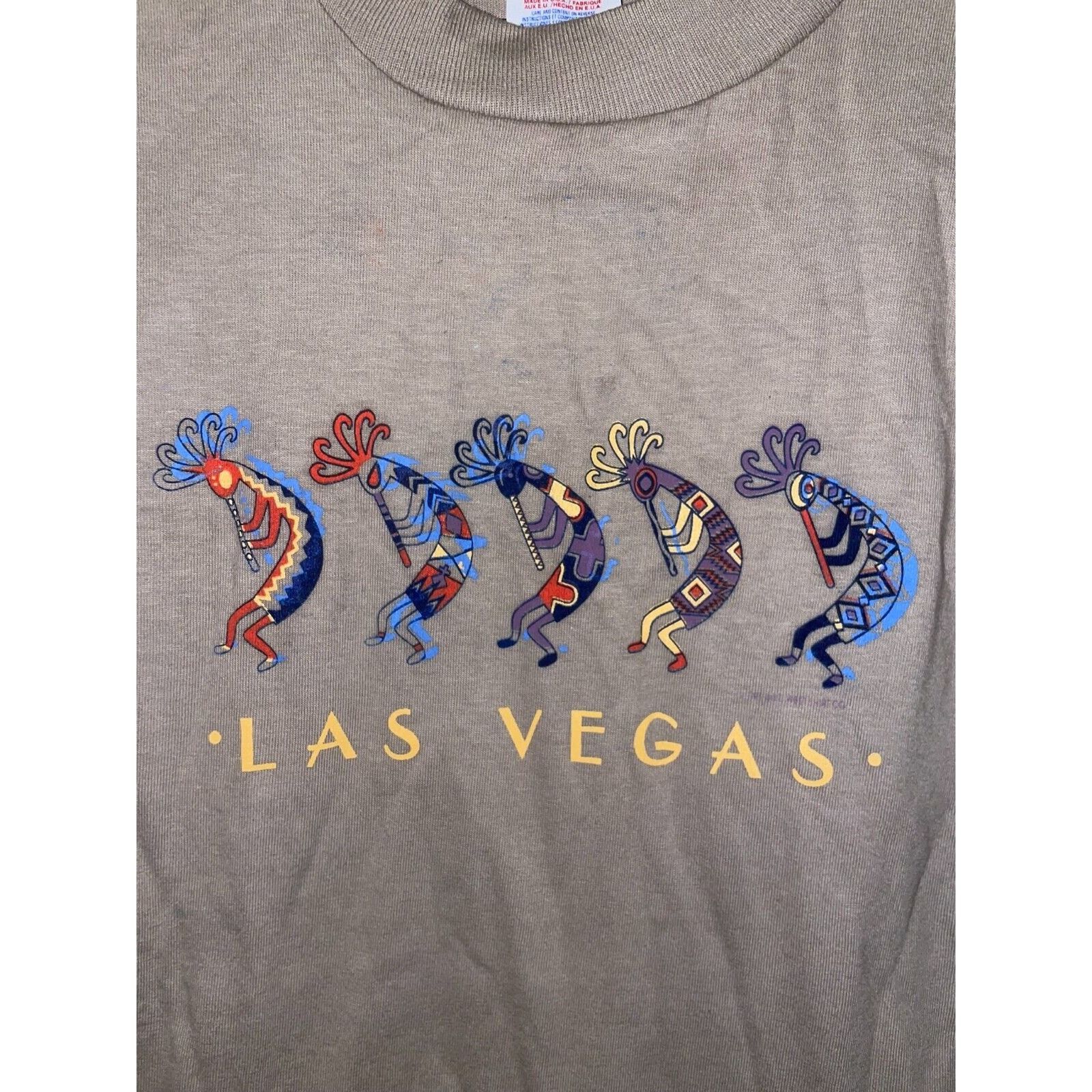 Jerzees × Vintage Vintage Las Vegas Shirt Jerzees LV Kokopelli Aboriginal Tee Size US L / EU 52-54 / 3 - 2 Thumbnail