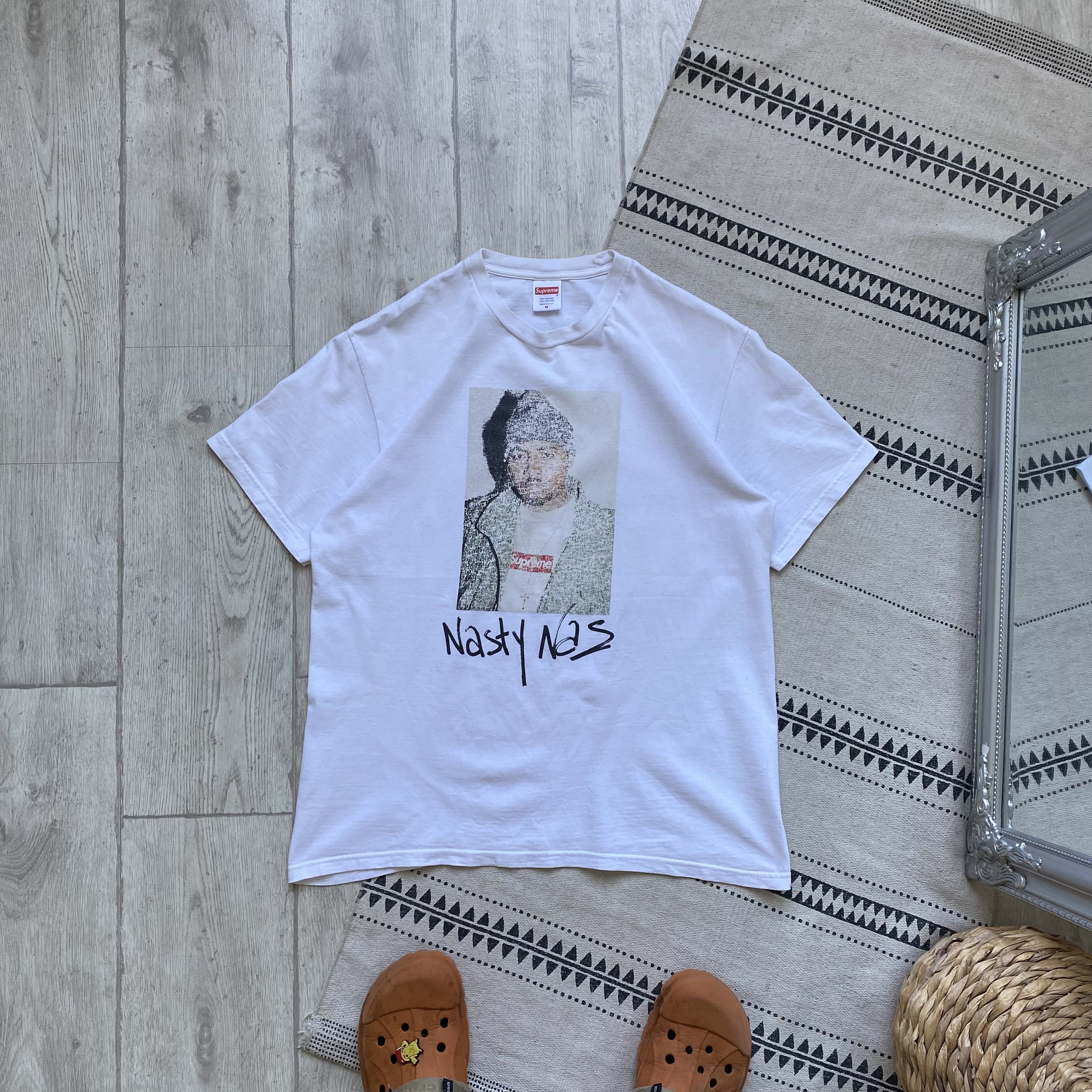 Supreme Nasty Nas x Supreme Photo Tee Distressed Skater Rap Hip Hop Size US M / EU 48-50 / 2 - 1 Thumbnail