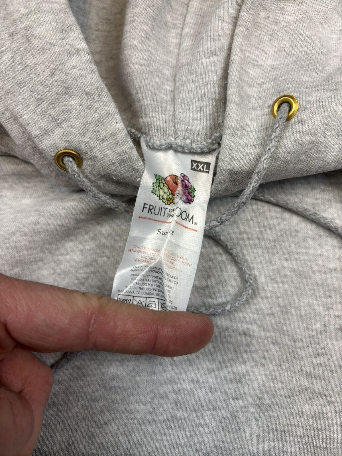 Vintage 2000’s Vintage FOTL Blank Boxy Hoodie Oversize Grey 90s rap Size US XL / EU 56 / 4 - 3 Thumbnail
