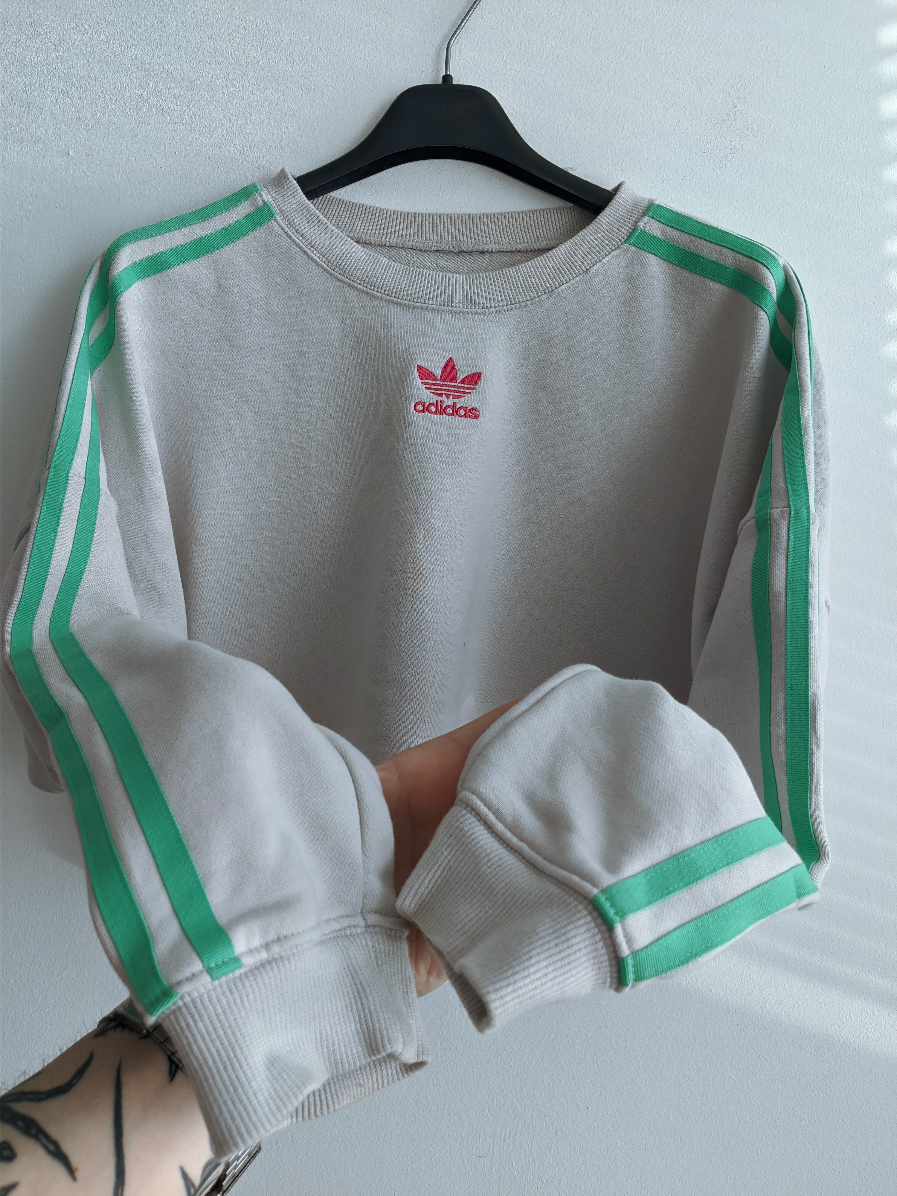 Adidas vintage crop top best sale