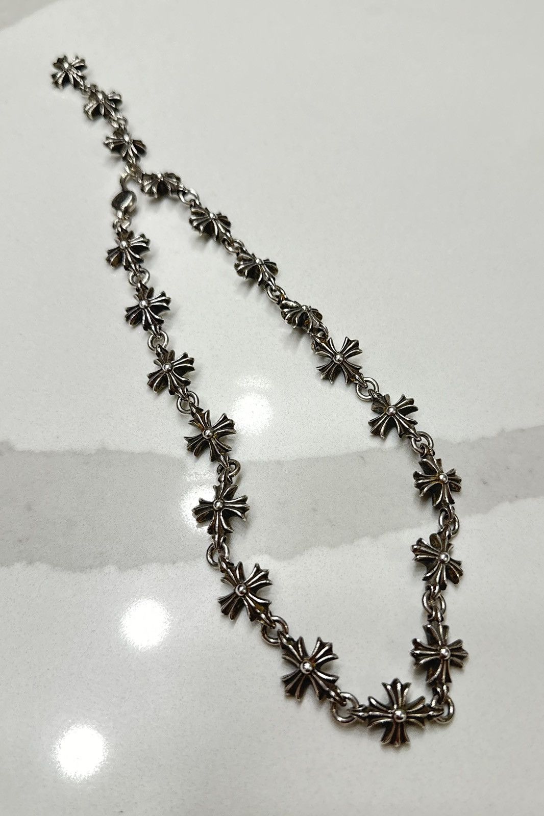 Chrome Hearts 🔥Chrome Hearts Tiny Plus Hook Silver Necklace Chrome Hearts 🔥Chrome Hearts Tiny Plus Hook Silver Necklace