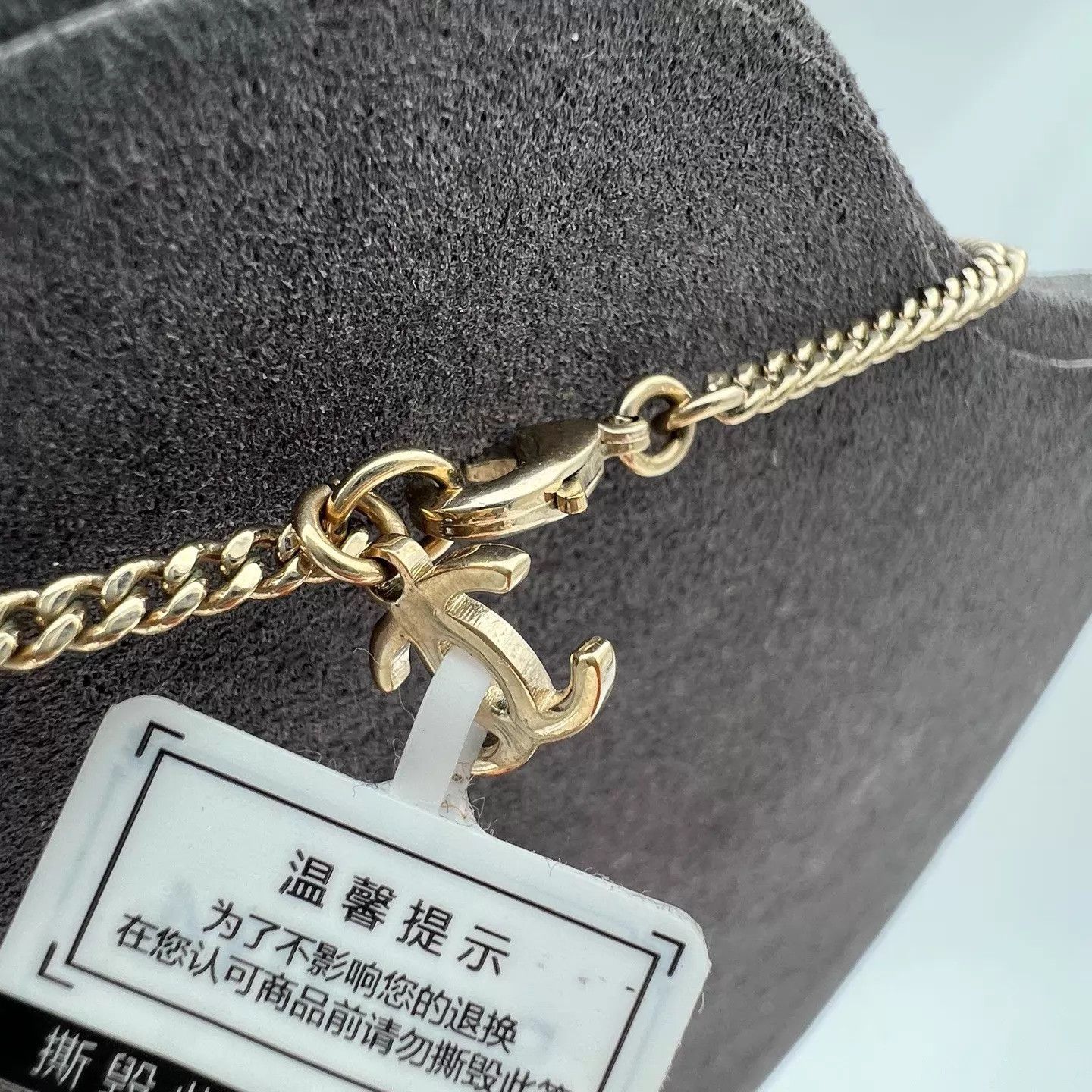 Chanel Chanel 23B Crystal Cutout Square CC Necklace Size ONE SIZE - 4 Thumbnail