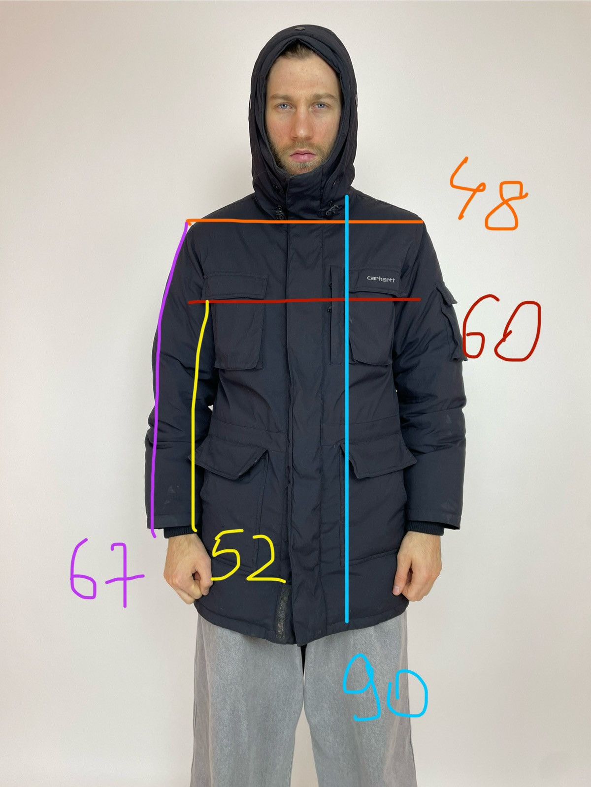 Carhartt CARHARTT Bering Down Parka Mens size M Size US M / EU 48-50 / 2 - 14 Thumbnail