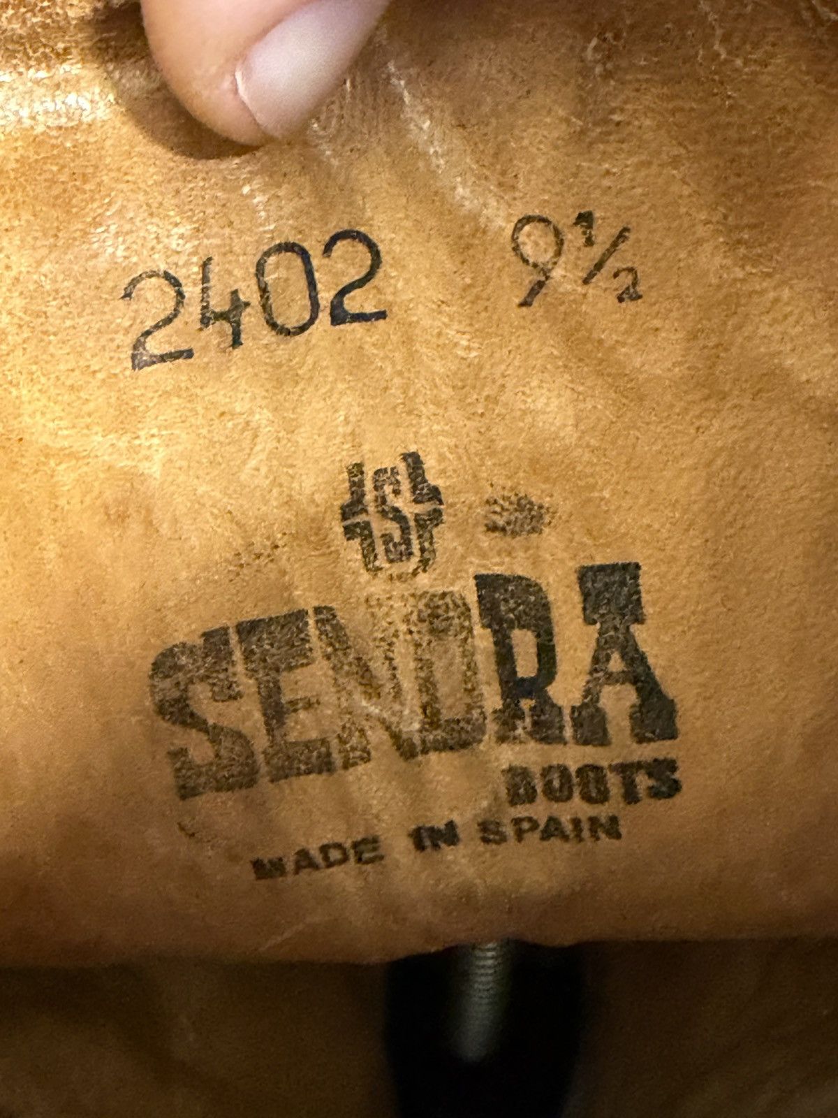 Sendra Vintage Sendra Cowboy Suede Leather Boots Size US 9.5 / EU 42-43 - 16 Thumbnail