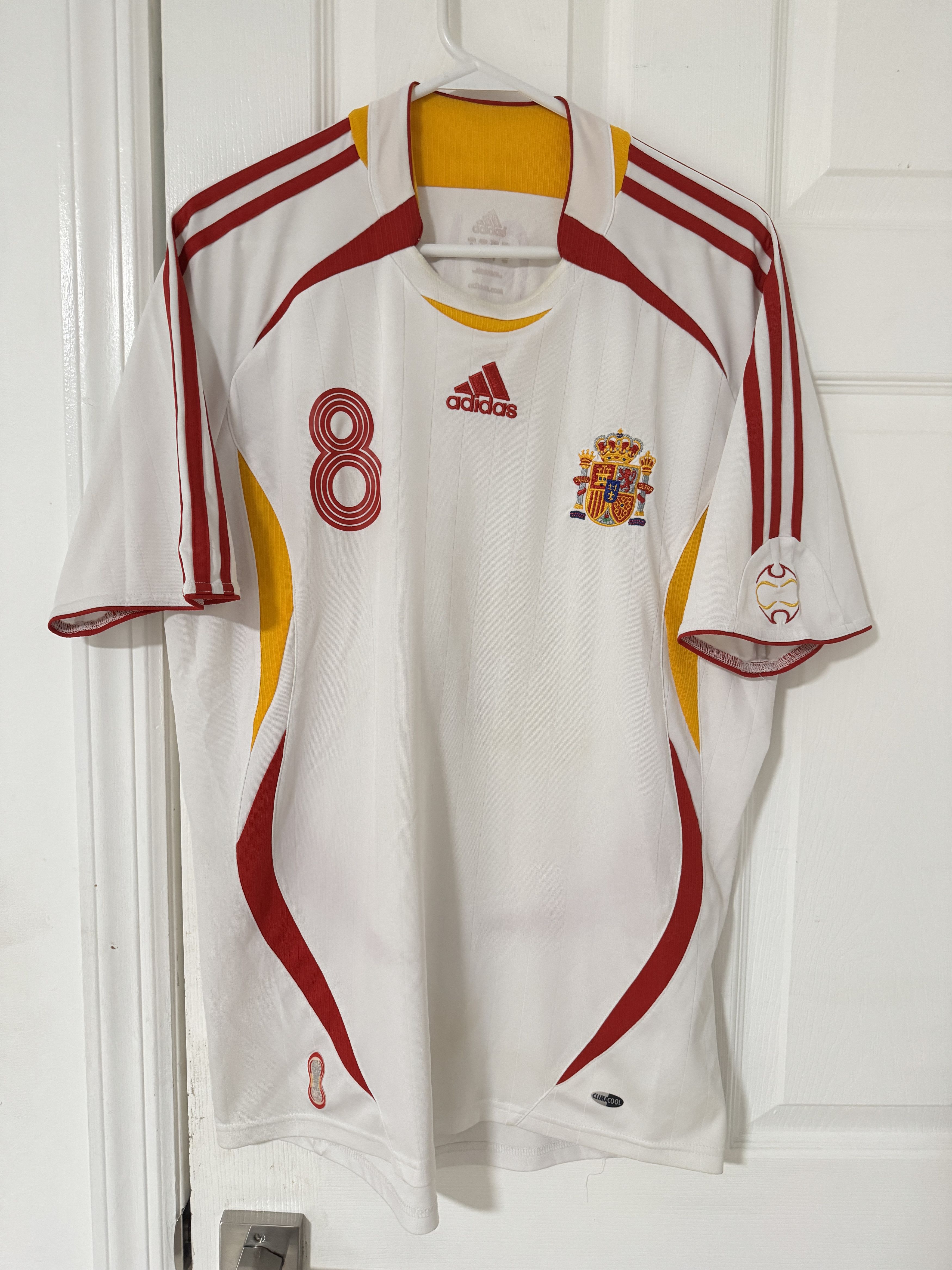 Adidas XAVI SPAIN 2006 WORLD CUP AWAY JERSEY ADIDAS MENS SIZE M Size US M / EU 48-50 / 2 - 1 Thumbnail