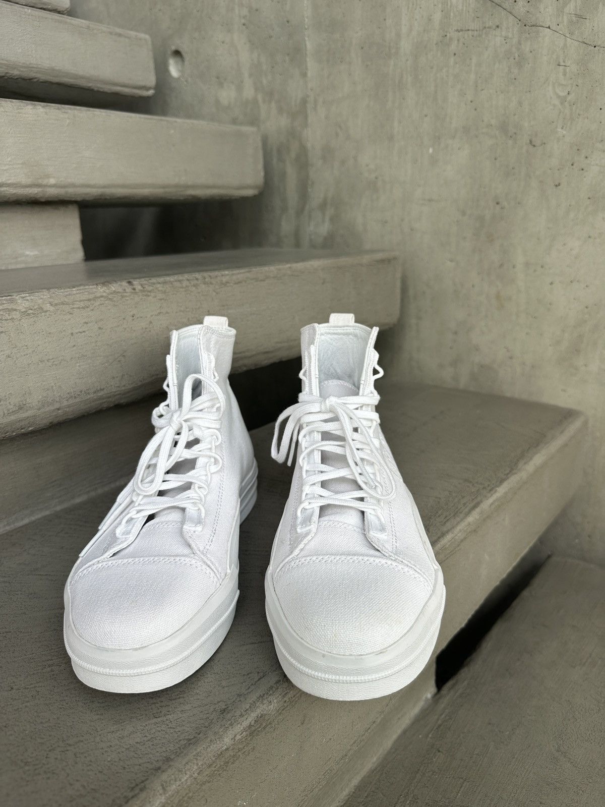 Adidas × Y-3 × Yohji Yamamoto Yuben Mid Core white (9) Size US 9.5 / IT 39.5 - 3 Thumbnail