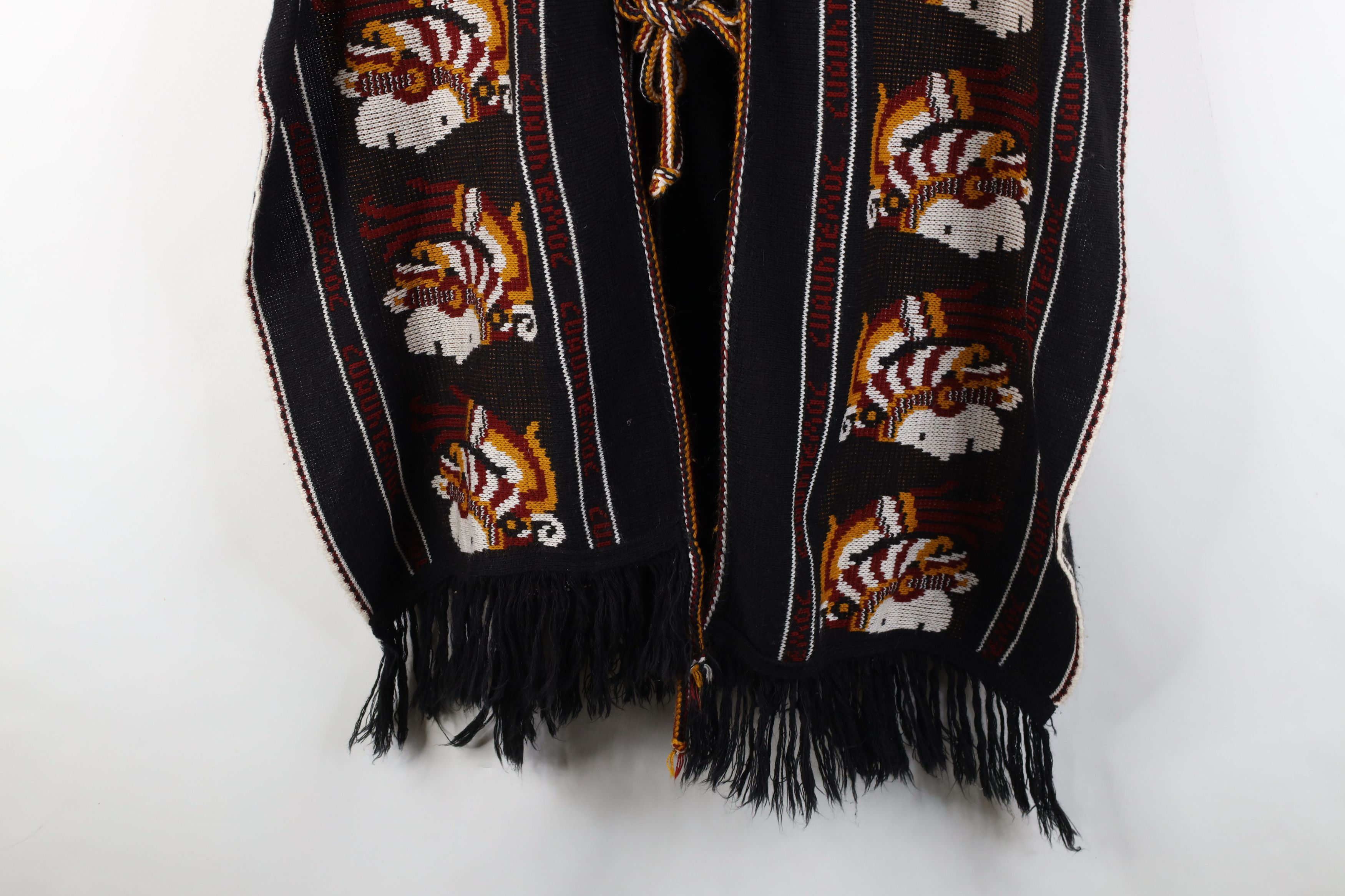 Vintage Vintage 70s Emperor Fringed Cardigan Poncho Sweater Size ONE SIZE - 3 Thumbnail