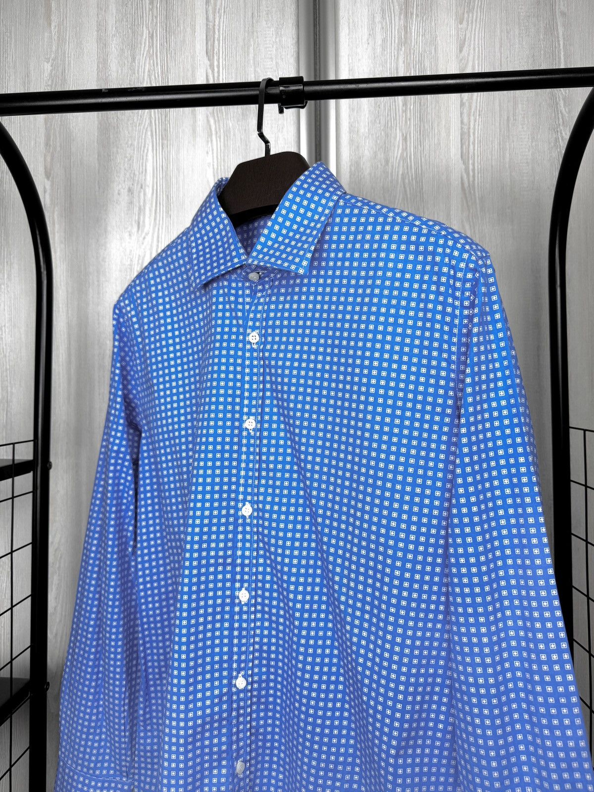 Other Antonio Fusaro Napoli Dal 1893 blue cotton patterned shirt Size US XL / EU 56 / 4 - 4 Thumbnail