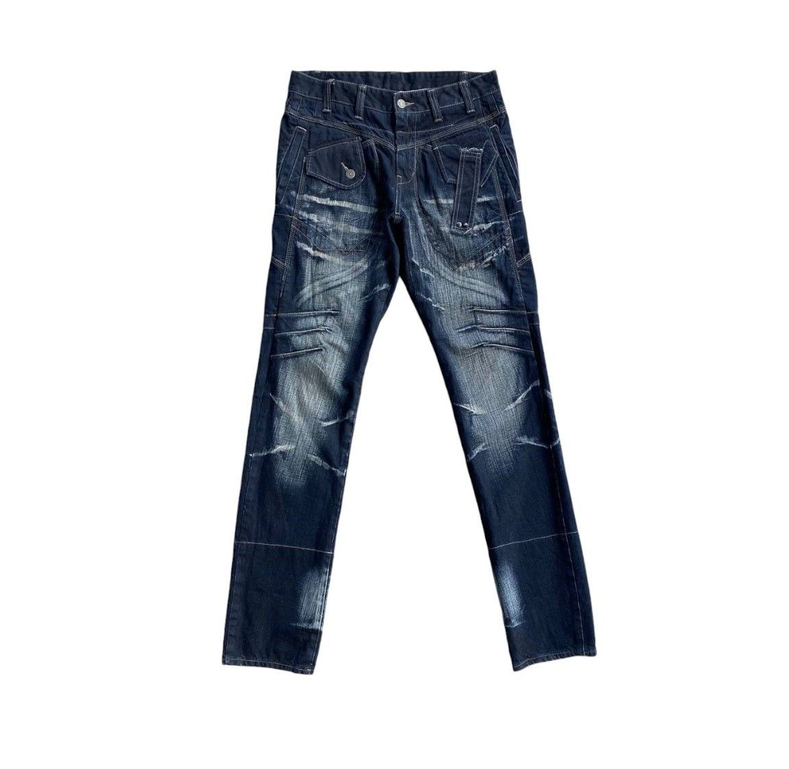 PPFM PPFM BOOZE&PILLS & POWDERS HERRINGBONE WASH G.BRITAIN FLAG Size US 30 / EU 46 - 5 Thumbnail