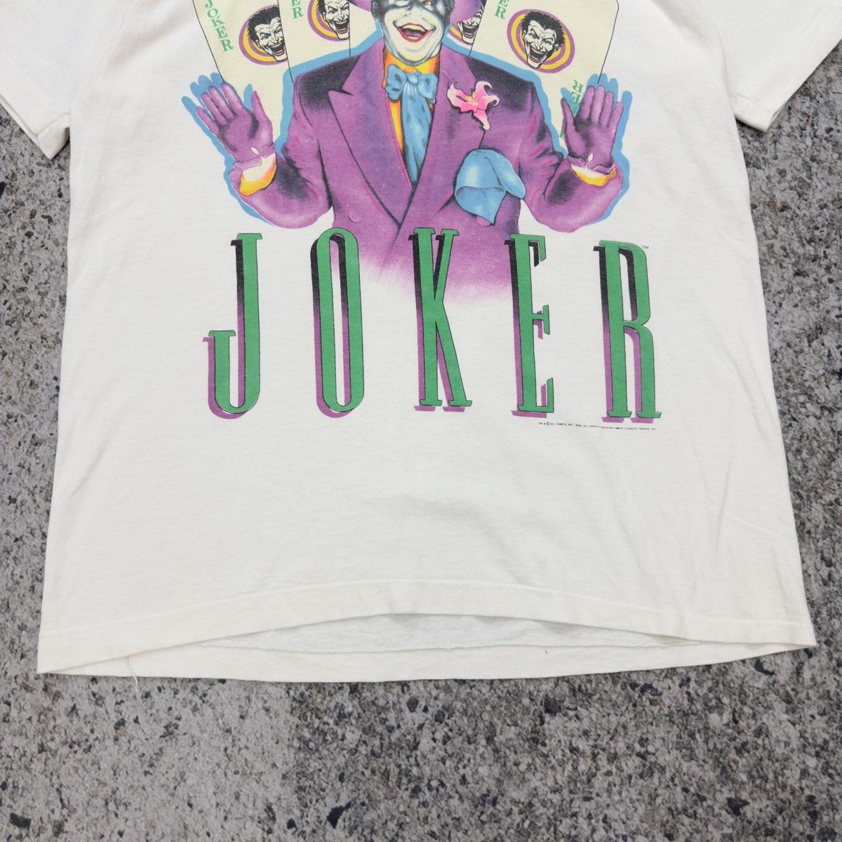 Vintage 1989 The Joker Batman Jack Nicholson Tee Size US L / EU 52-54 / 3 - 7 Thumbnail