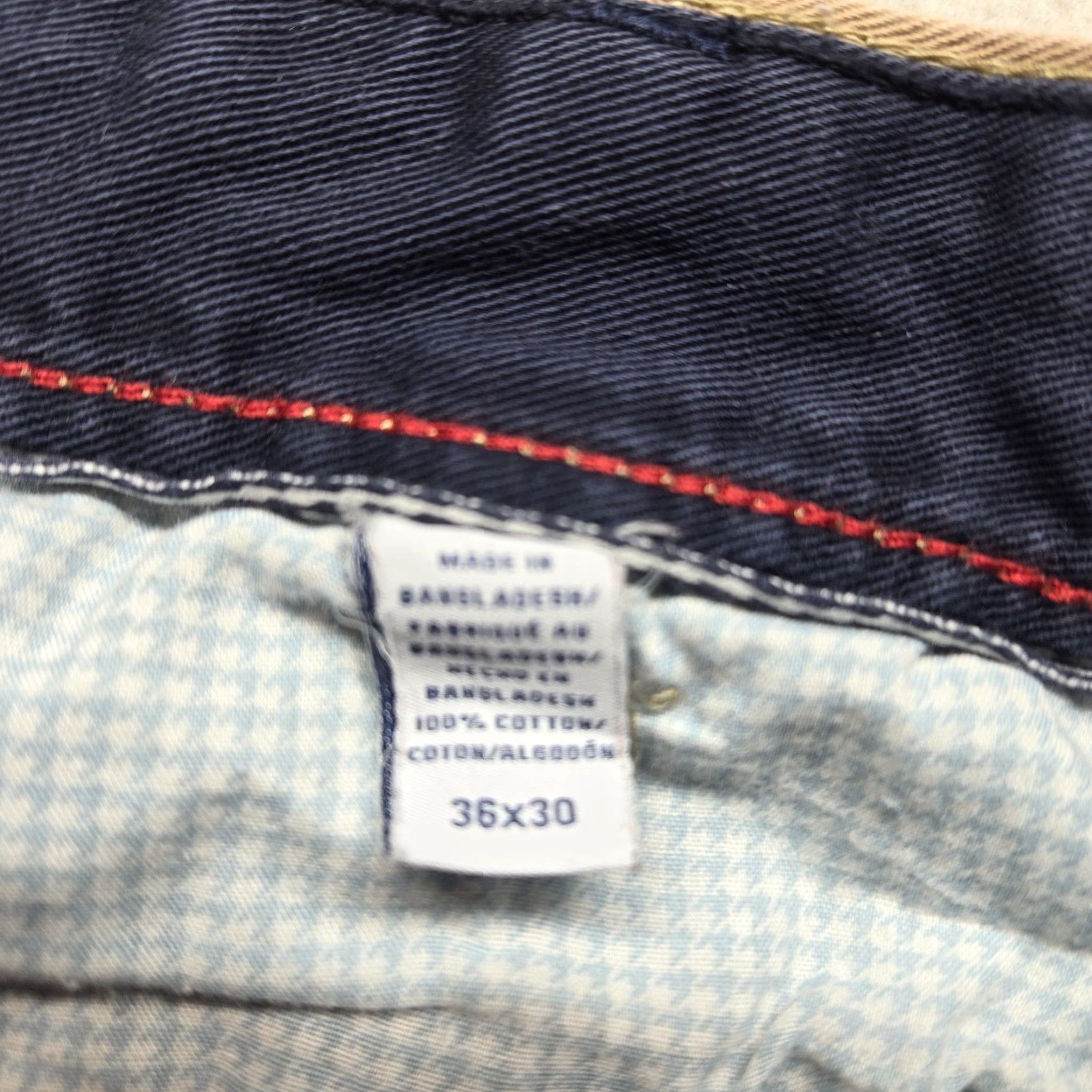 Izod IZOD Saltwater Stretch Chino Pants Beige Slim Fit Flat Front Men 36 Regular 30in Pockets Casual 90s City Preppy Mens Size US 36 / EU 52 - 4 Thumbnail