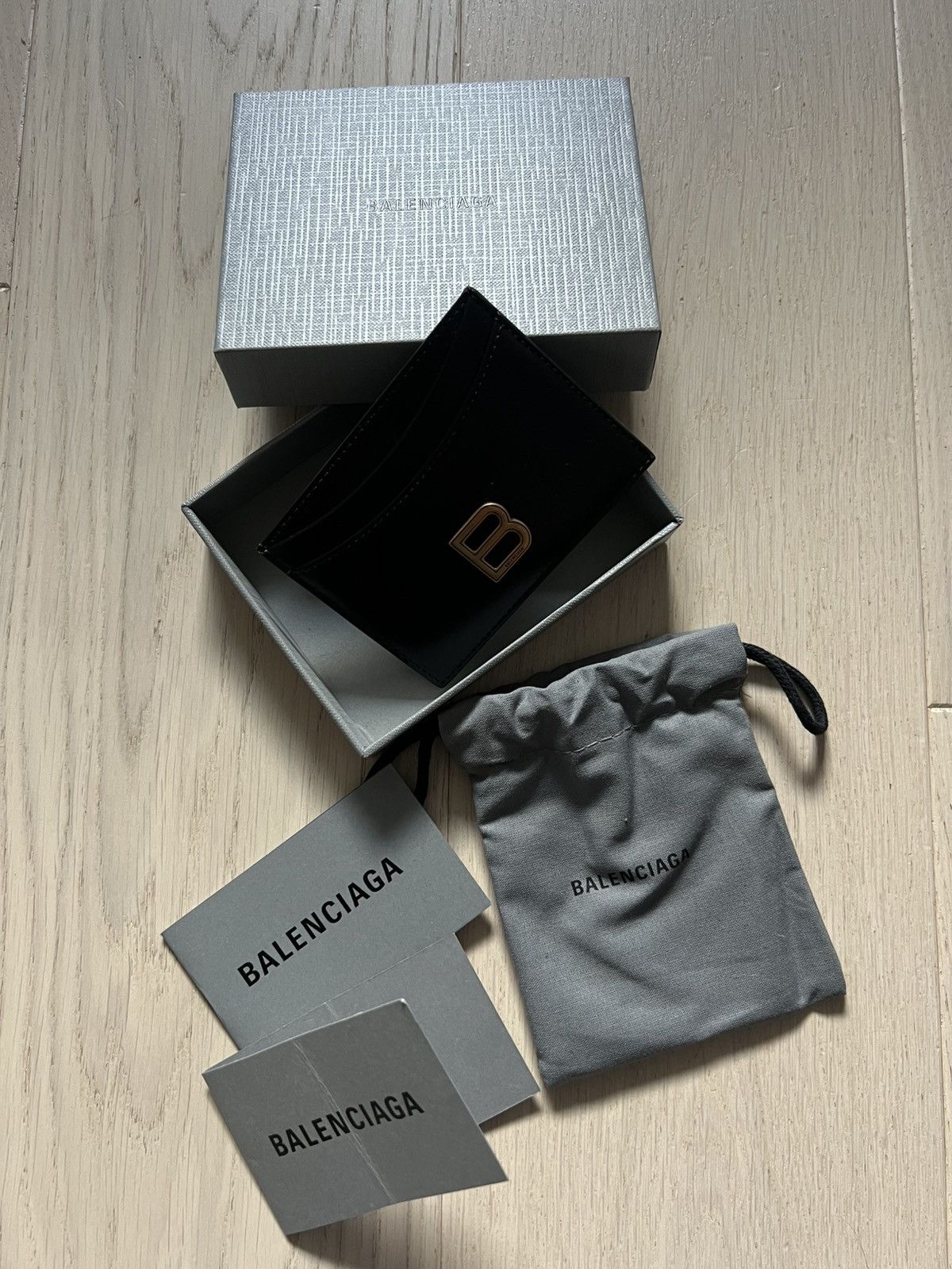 Balenciaga B LOGO CARDHOLDER Size ONE SIZE - 3 Thumbnail