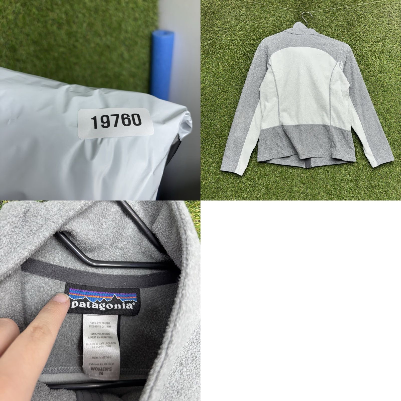 Patagonia Patagonia Fleece Jacket Womens Medium Full Zip Gray Two-Tone Outdoor Winter Spring Fall Hiking Jacket Casual Solid Long Sleeve Brand Patagonia Size M / US 6-8 / IT 42-44 - 8 Thumbnail