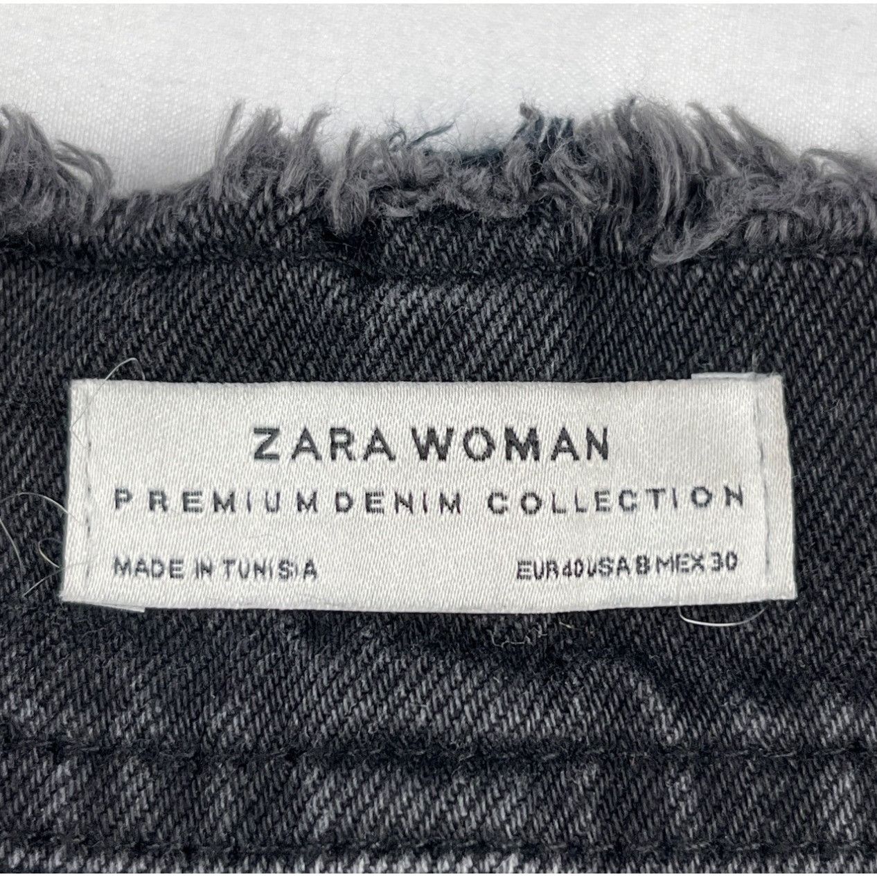 Zara Zara Women's Black Jeans/Wide Leg/Button Fly Sz 8 SKU 4220 Size 30" / US 8 / IT 44 - 5 Thumbnail