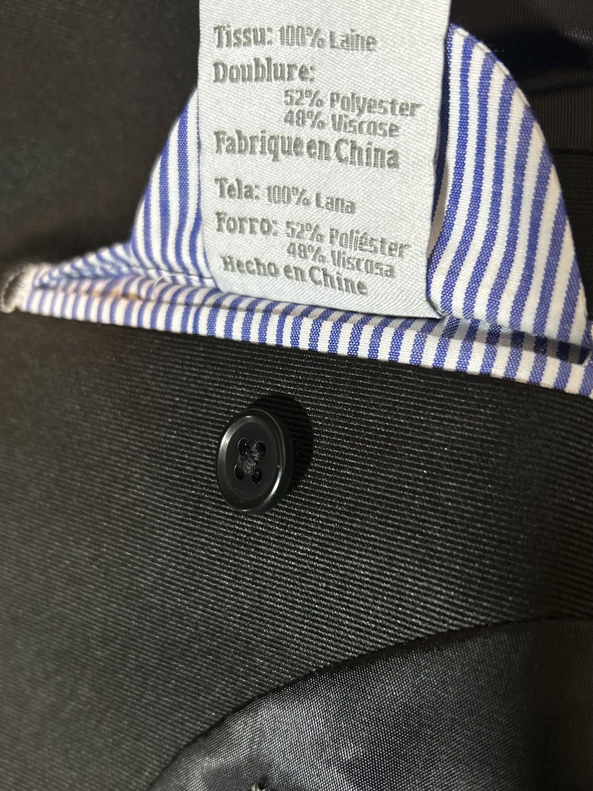 Michael Bastian Michael Bastian Black Wool Tuxedo Peak Lapel Dinner Jacket Size 38R - 8 Thumbnail