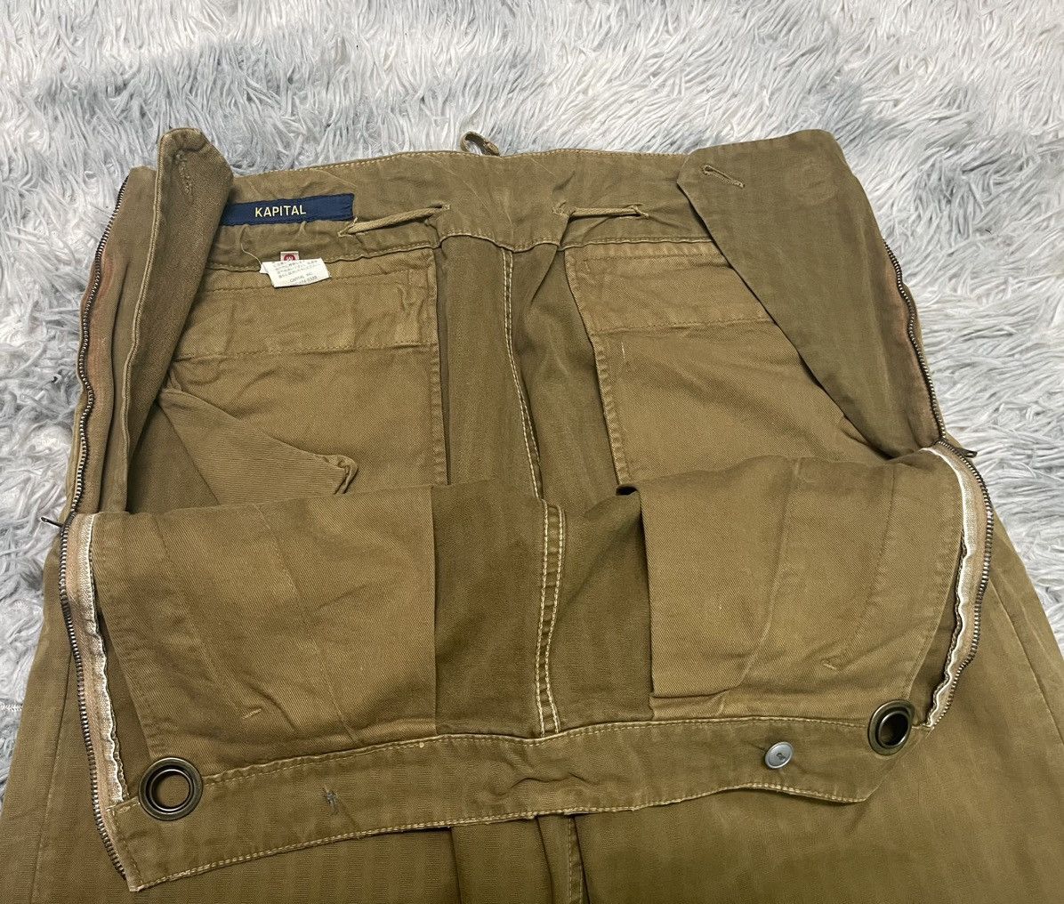 Kapital 🔥RARE🔥KAPITAL CROPPED PANT SIDE ZIPPER CHOPPED ON BOTTOM Size US 30 / EU 46 - 4 Thumbnail