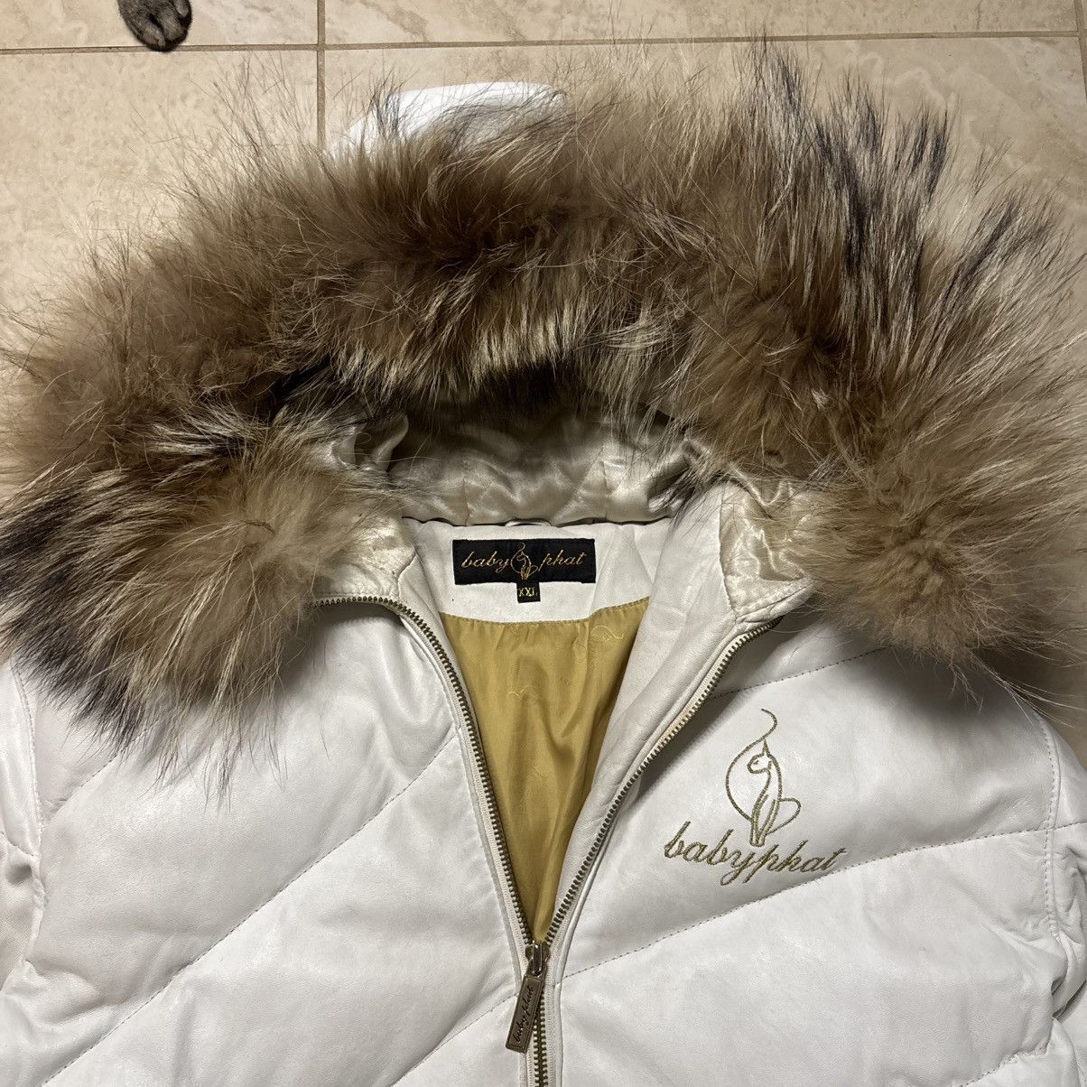 Pelle Pelle 2000s Baby Phat Raccoon Fur Leather Jacket mens xl Size US XL / EU 56 / 4 - 3 Thumbnail