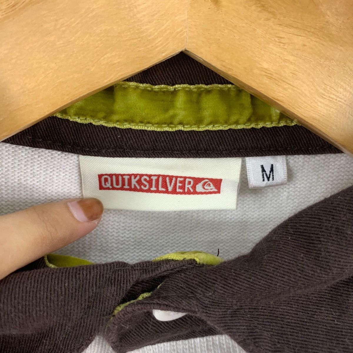 Quiksilver QUIKSILVER SURF Paint Splash Rugby Crest Polo Tee Shirt Top Size US M / EU 48-50 / 2 - 8 Thumbnail