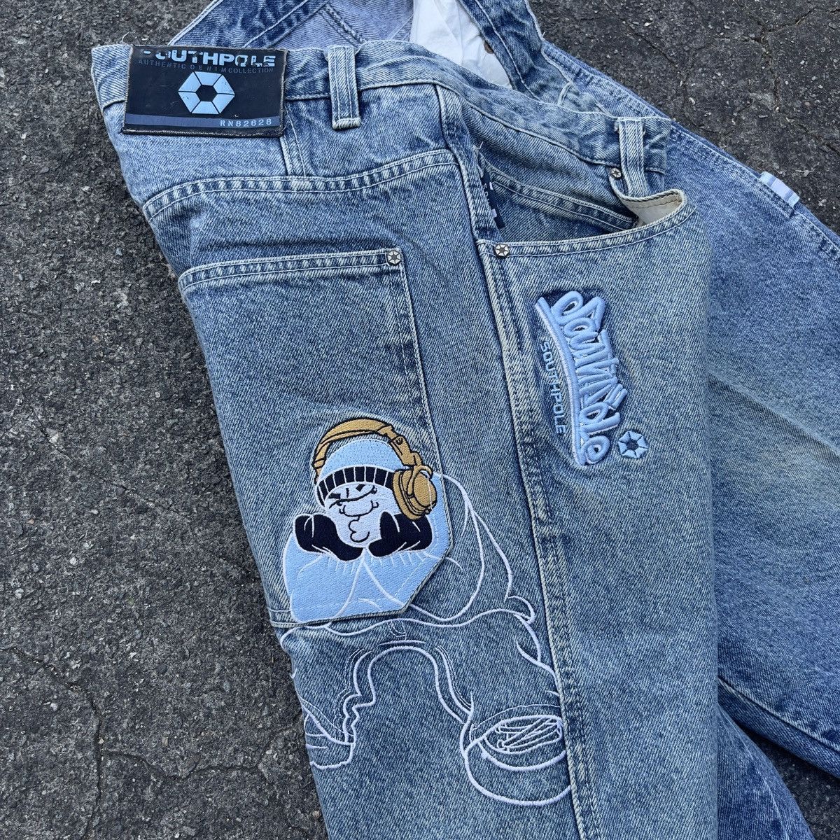Southpole × Vintage Vintage Y2K SOUTHPOLE Jnco Style Carpenter Jeans Size US 36 / EU 52 - 4 Thumbnail
