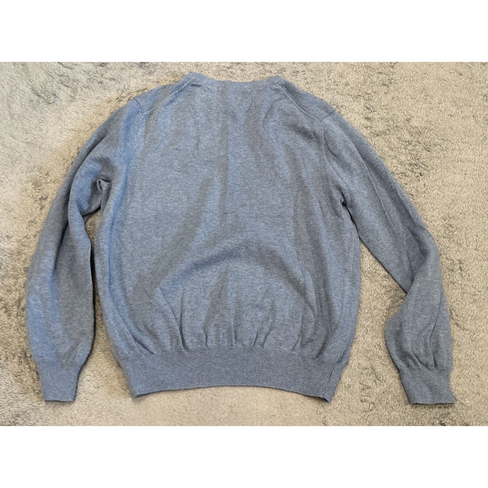 Tommy Hilfiger Tommy Hilfiger Sweater Mens Large Blue Solid Crew Neck Premium Cotton Casual Size US L / EU 52-54 / 3 - 5 Thumbnail