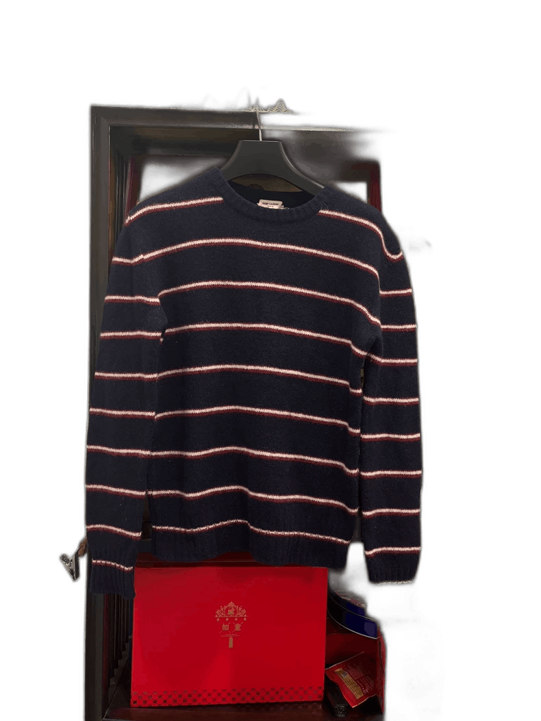 Saint Laurent Paris SLP Cashmere Wool Striped Sweater Size US XXL / EU 58 / 5 - 1 Thumbnail