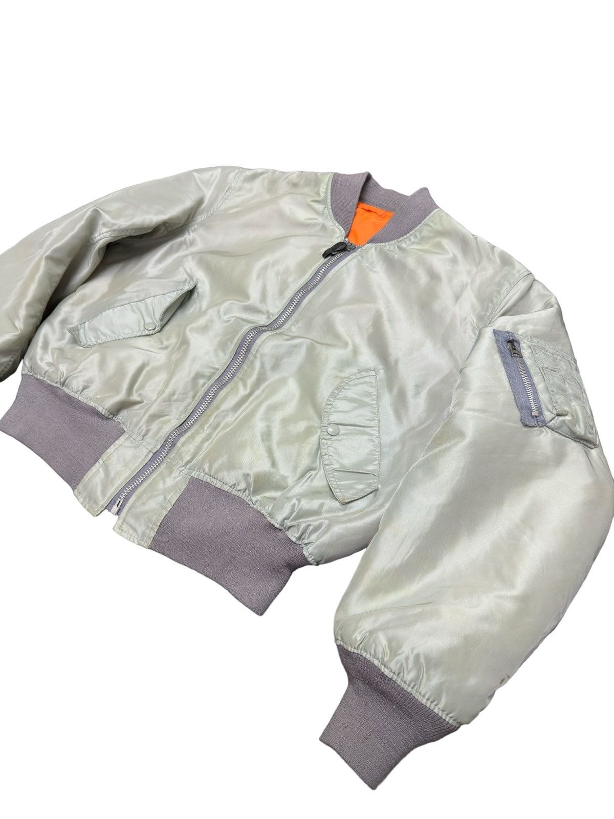 Alpha Industries Vintage Alpha Industries Ma-1 Reversible Bomber Jacket Size US L / EU 52-54 / 3 - 2 Thumbnail