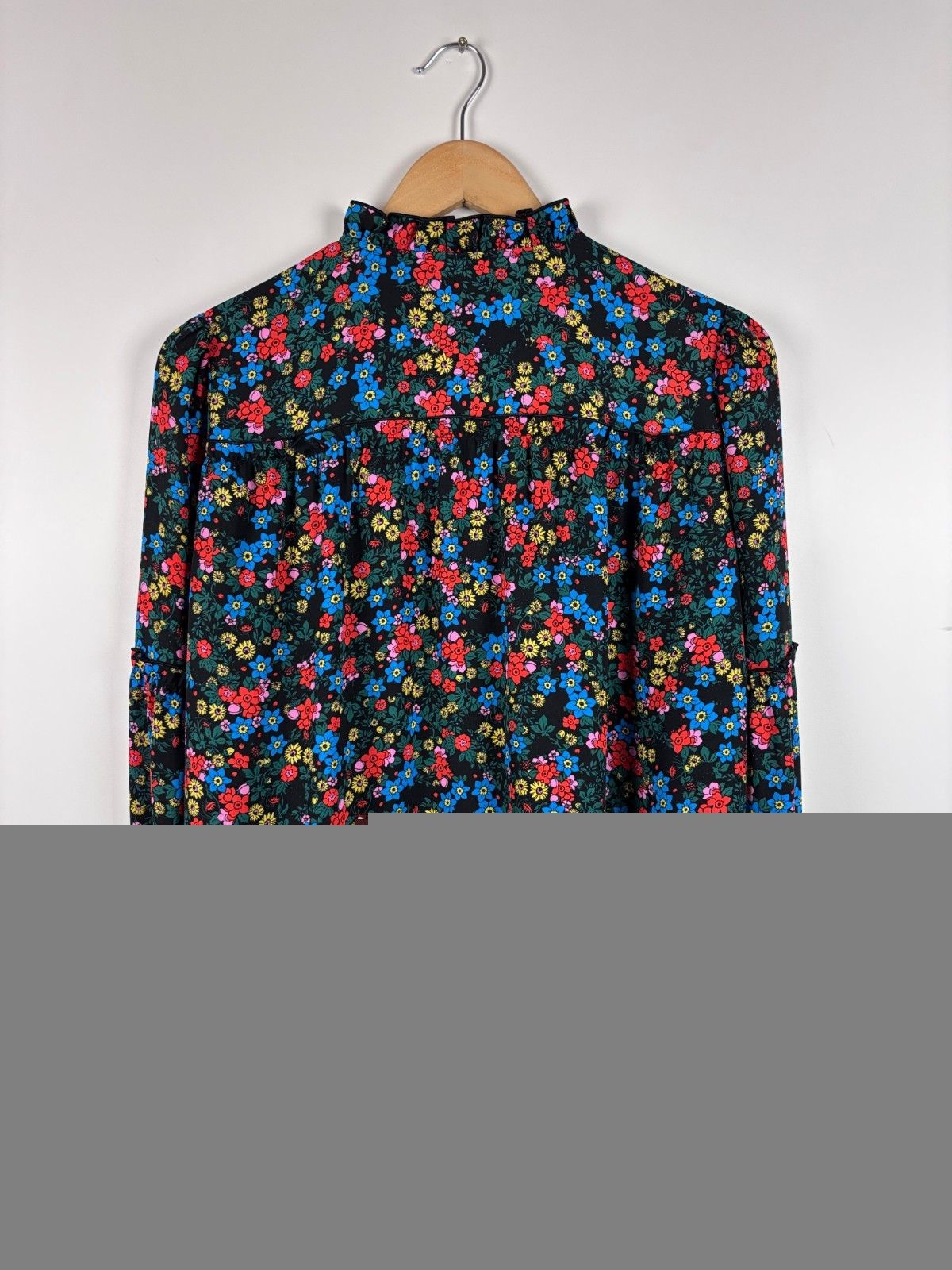 ME+EM ME+EM Floral Long Sleeve Blouse Multicolor Size UK 12 / US 8 Size M / US 6-8 / IT 42-44 - 5 Thumbnail