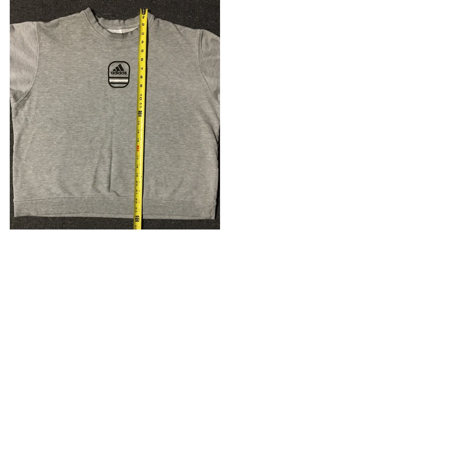 Adidas VINTAGE Adidas Hoodie Mens M Gray 90s Grunge Distressed Boxy Sweatshirt Center Logo USA Punk Surf Skate Football Basketball Beach Retro Size US M / EU 48-50 / 2 - 9 Thumbnail