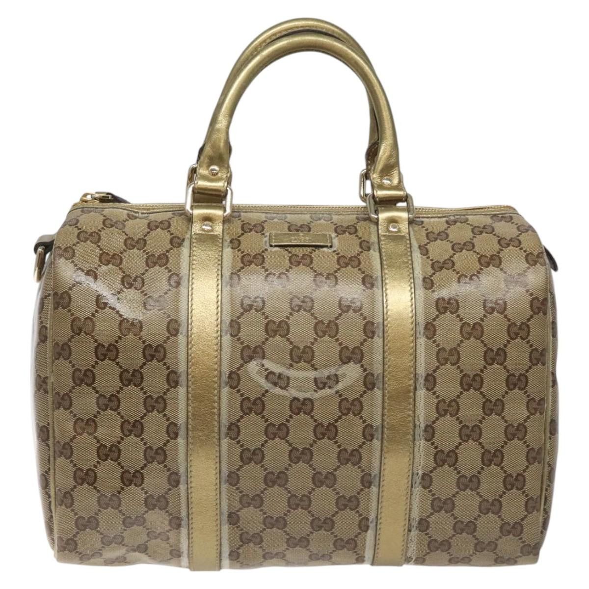 Gucci GUCCI GG Crystal Boston Bag Beige Size ONE SIZE - 2 Thumbnail